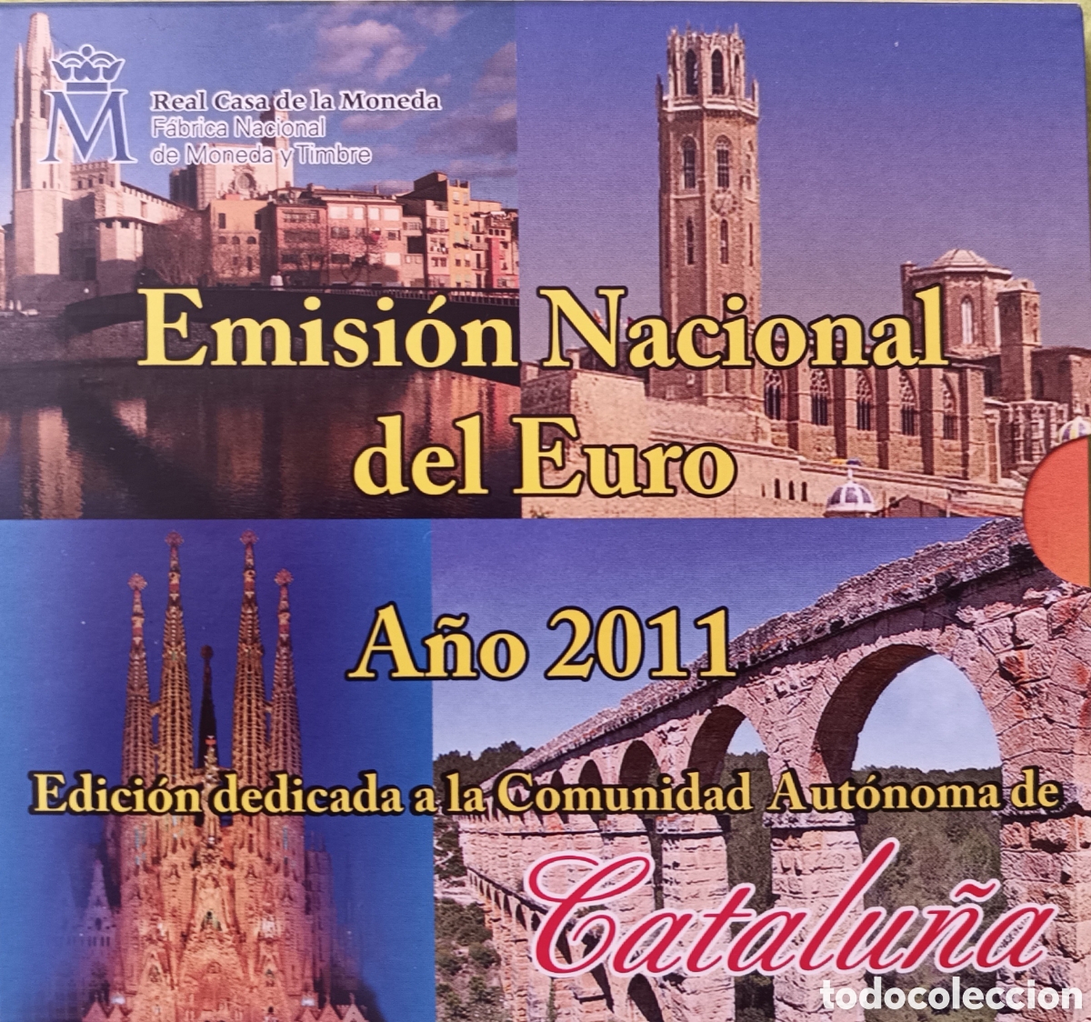 Monedas FNMT: 2011, CATALU&Ntilde;A Y CEUTA, DOS EUROSETS DE COMUNIDADES Y CIUDADES AUT&Oacute;NOMAS DE ESPA&Ntilde;A.
