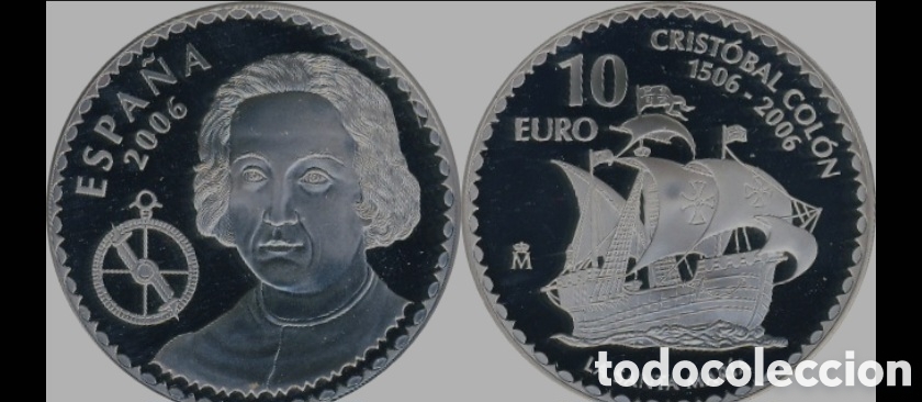 Monedas FNMT: 10&euro; plata La Santa Maria 2006 Crist&oacute;bal Col&oacute;n