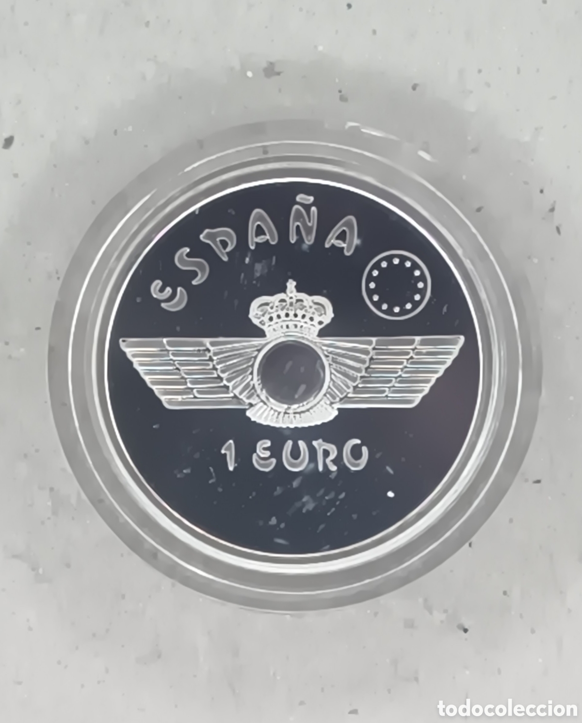 FNMT-M&uuml;nzen: 1997, MAURICE FARMAN, MONEDA DE 1 EURO DE LA COLECCI&Oacute;N HOMENAJE A LA AVIACI&Oacute;N ESPA&Ntilde;OLA.