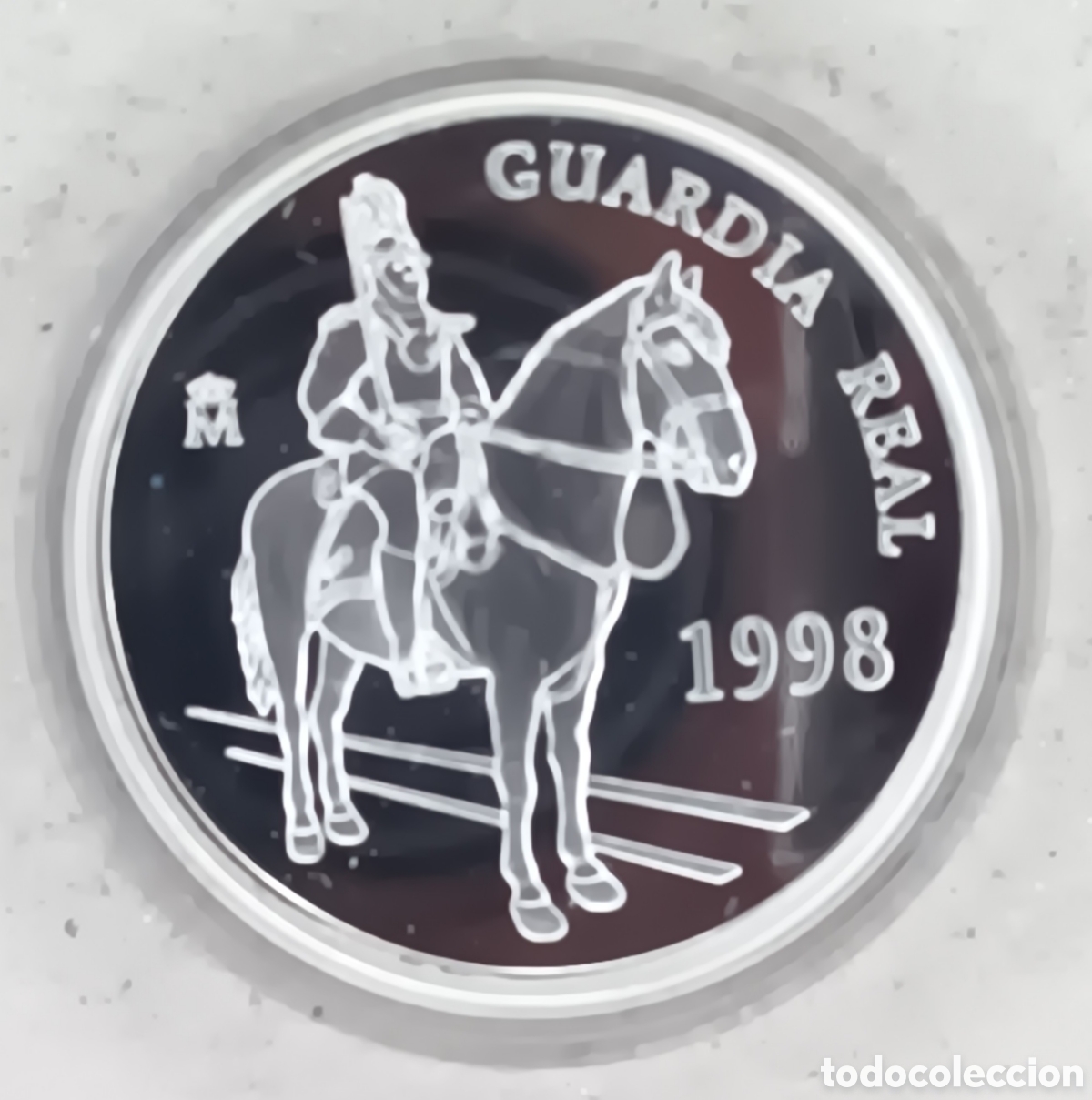 Monnaies FNMT: 1998, GUARDIA REAL (INFANTER&Iacute;A), MONEDA DE 5 EUROS, HOMENAJE AL EJ&Eacute;RCITO DE TIERRA ESPA&Ntilde;OL.