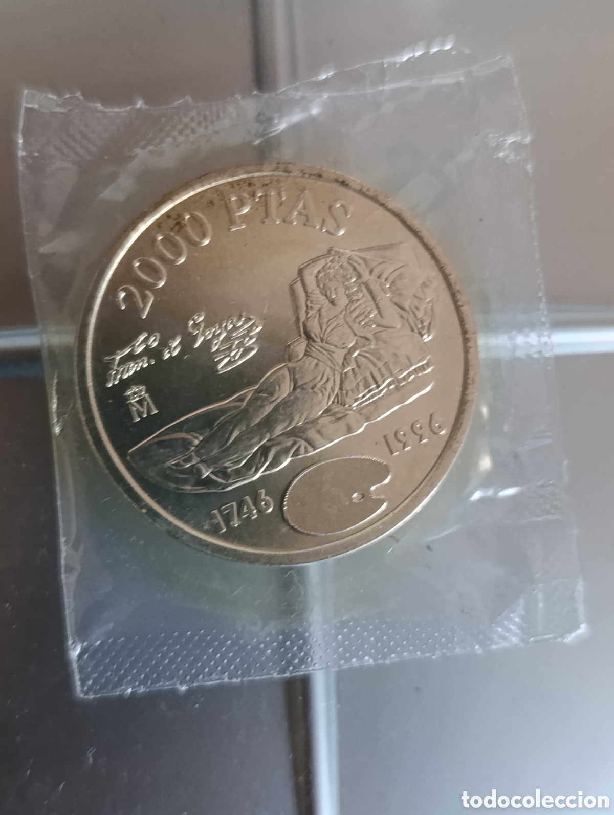 Monedas FNMT: 2000 Pesetas 1996 Francisco de Goya 250 Aniversario - Plata 925 - Sin Circular - En Bl&iacute;ster Original