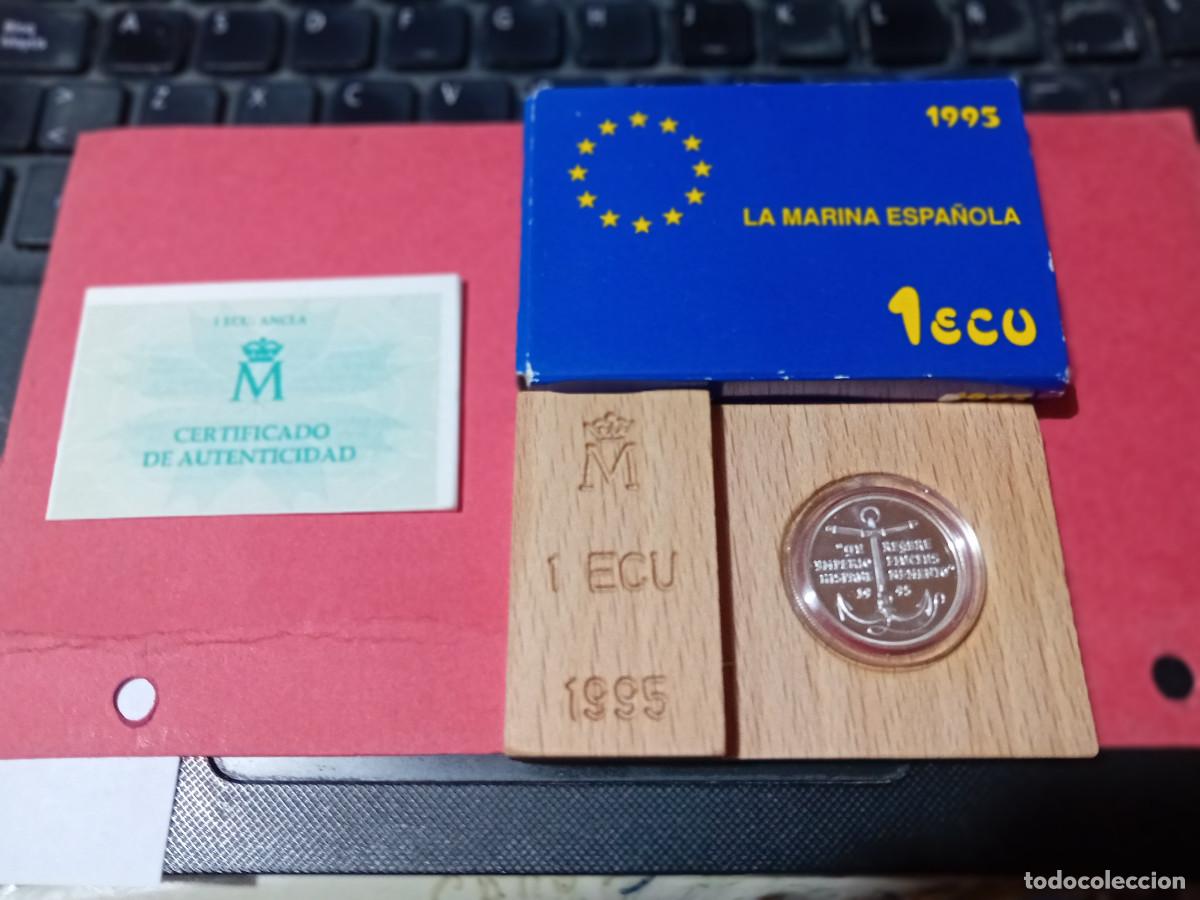 Monedas FNMT: ESPA&Ntilde;A 1 ECU 1995, LA MARINA ESPA&Ntilde;OLA