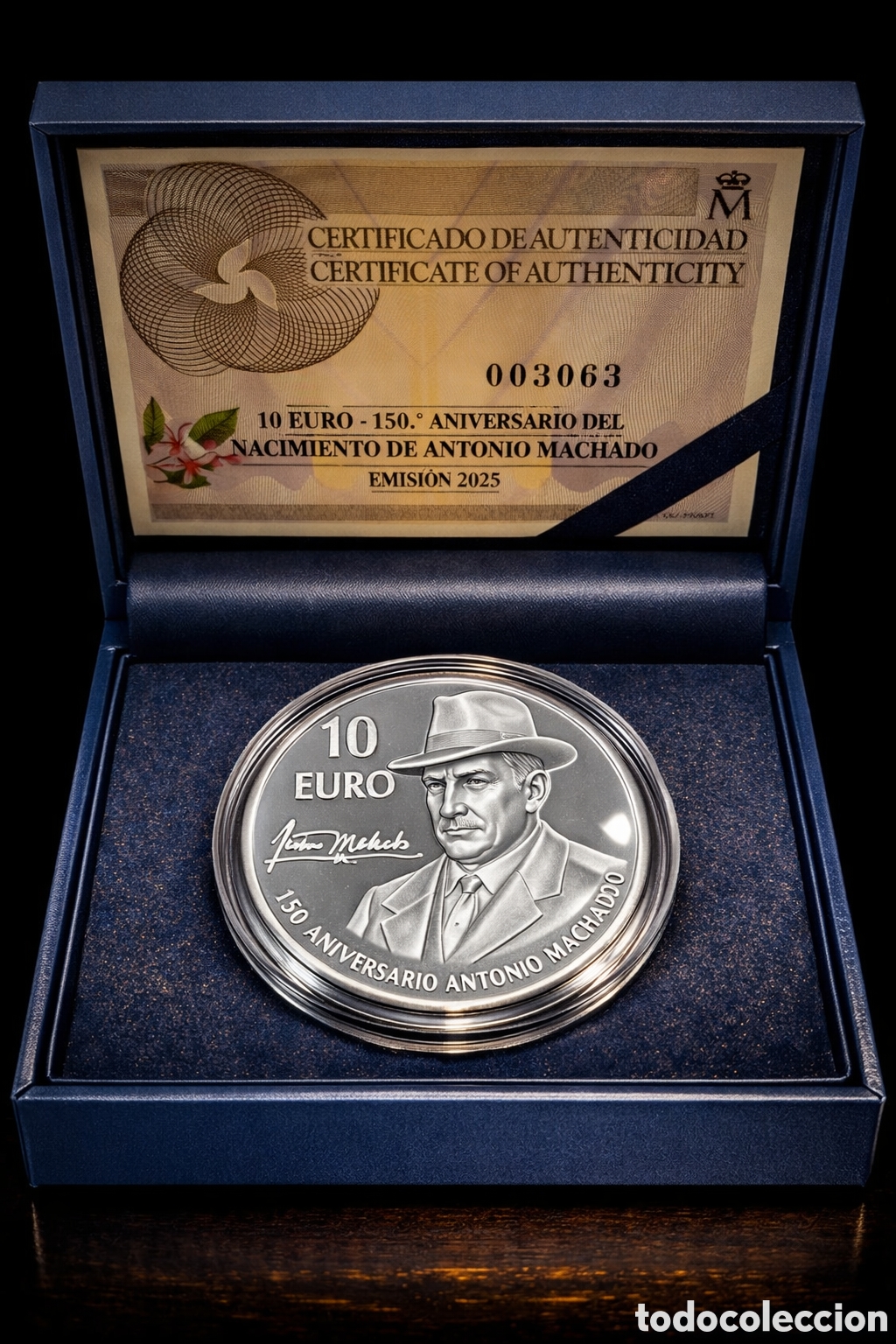 Monedas FNMT: Serie Oficial FNMT 2025 en Plata de Ley &ndash; Homenaje a Antonio Machado