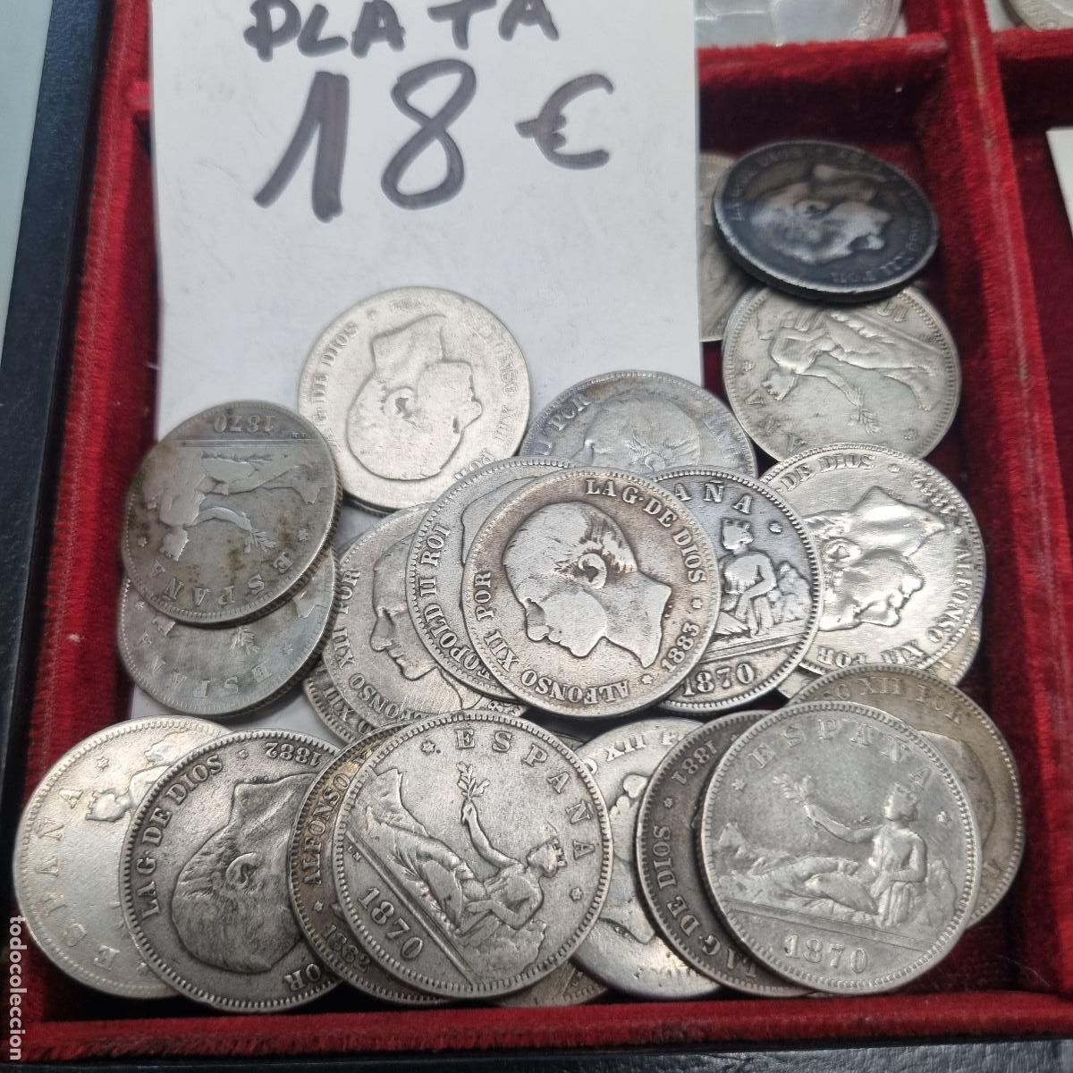 Monedas FNMT: 1 MONEDA DE 2 PESETAS PESETON CENTENARIO PLATA MBC ORIGINAL