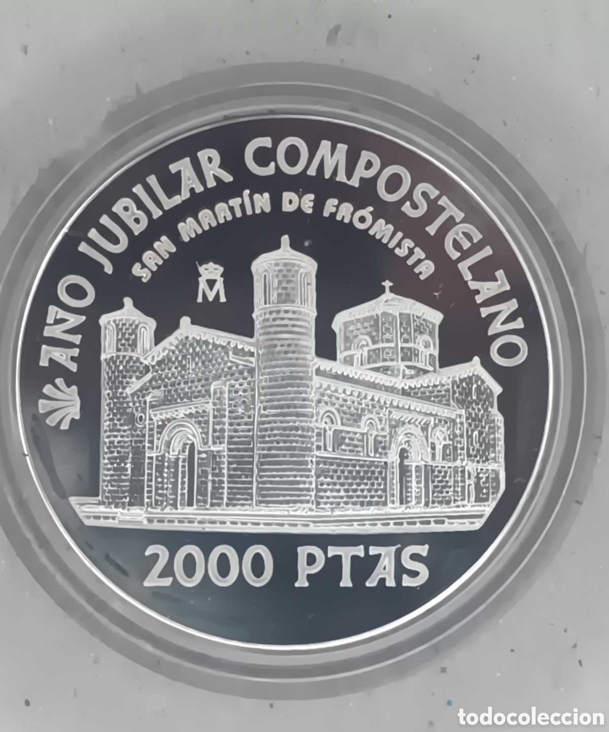 FNMT-M&uuml;nzen: 1999, SAN MART&Iacute;N DE FROMISTA, MONEDA DE 2000 PESETAS COLECCI&Oacute;N A&Ntilde;O JUBILAR COMPOSTELANO.