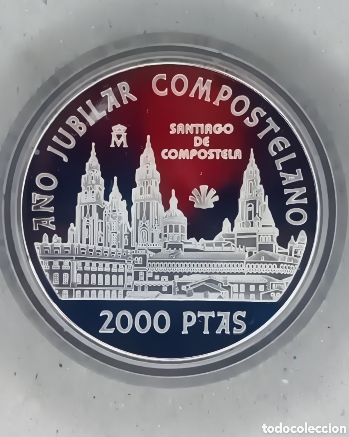 FNMT-M&uuml;nzen: 1999, CATEDRAL DE SANTIAGO, MONEDA DE 2000 PESETAS COLECCI&Oacute;N A&Ntilde;O JUBILAR COMPOSTELANO.