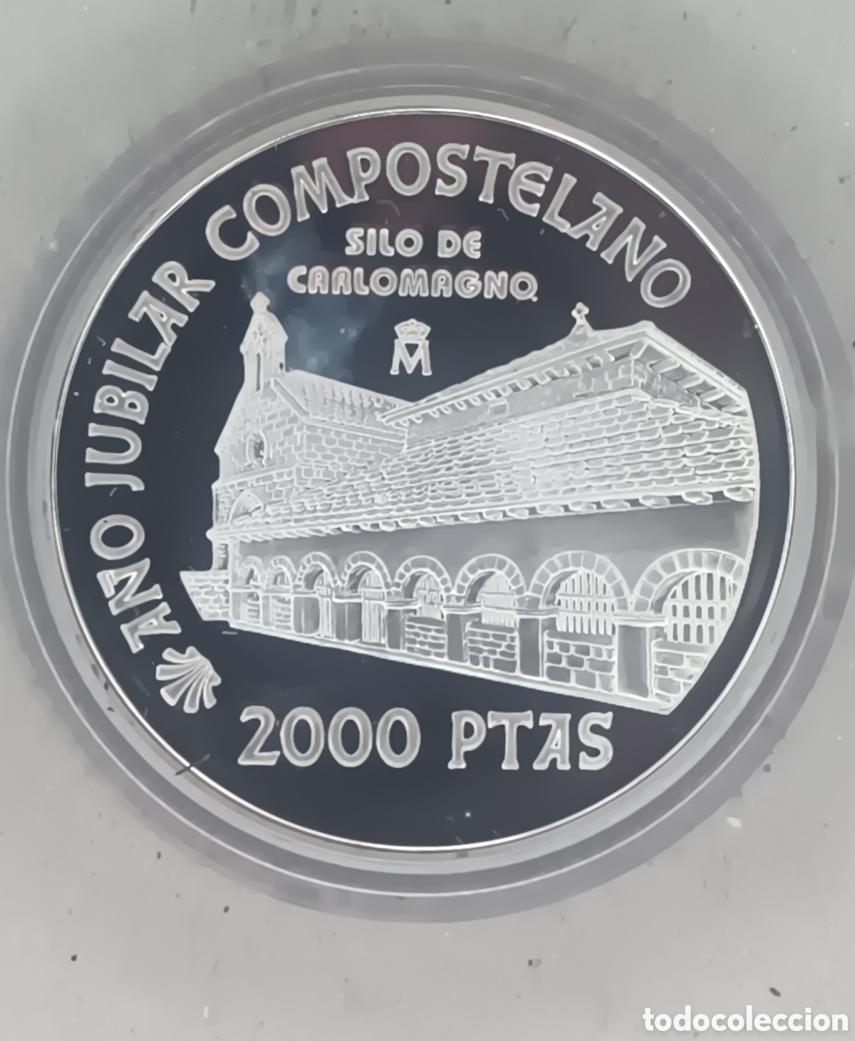 FNMT-M&uuml;nzen: 1999, SILO DE CARLOMAGNO, MONEDA DE 2000 PESETAS COLECCI&Oacute;N A&Ntilde;O JUBILAR COMPOSTELANO.
