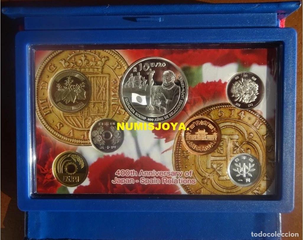 Monedas FNMT: 10 EUROS PLATA 2013 400 A&Ntilde;OS RELACIONES ESPA&Ntilde;A JAP&Oacute;N JUEGO COMPLETO 7 MONEDAS MUY RARAS.