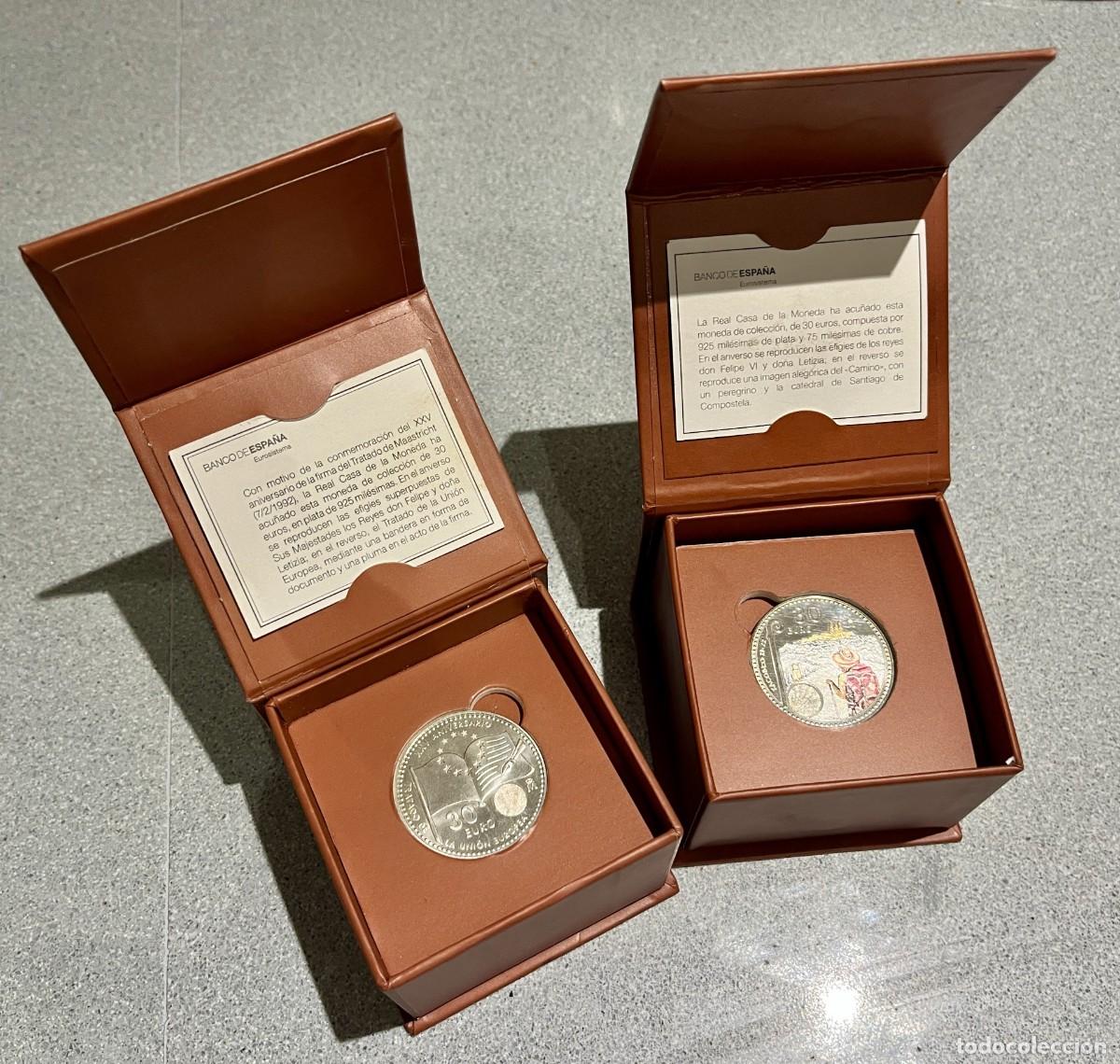 Moedas FNMT: Lote de 2 Monedas de Plata 30 &euro;, Edici&oacute;n Limitada.
