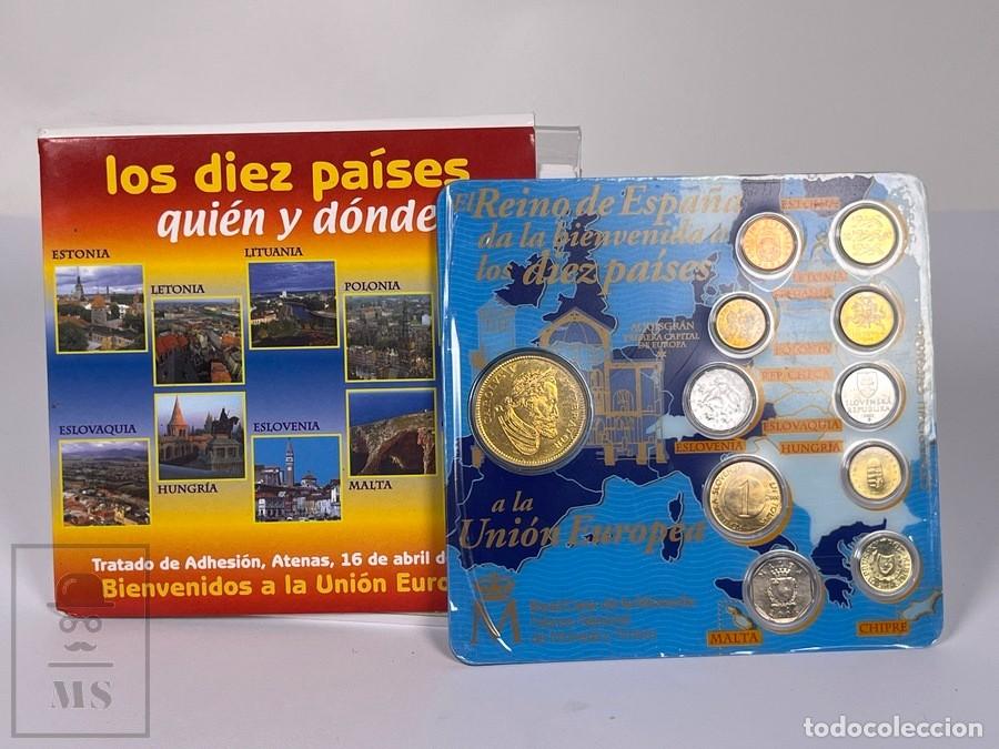 Monedas FNMT: Cartera Espa&ntilde;a da la Bienvenida a los 10 pa&iacute;ses a la Uni&oacute;n Europea - 2003 - FNMT