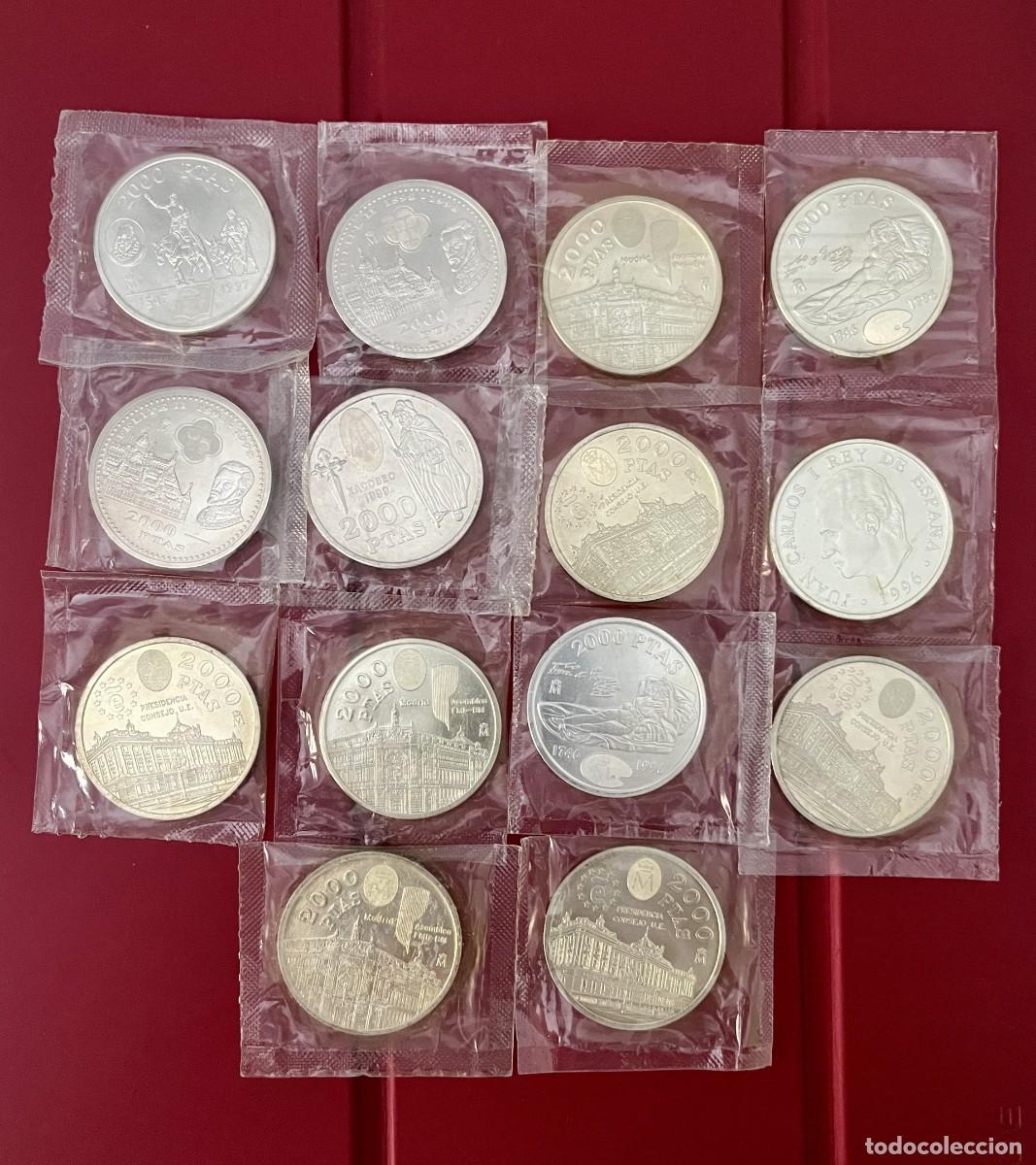 Monedas FNMT: 14 Monedas de Plata. Espa&ntilde;a, 2000 pesetas.