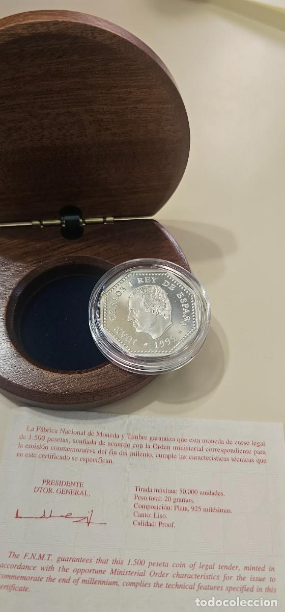Monedas FNMT: Moneda milenio FNMT 1999 plata - Foto 3