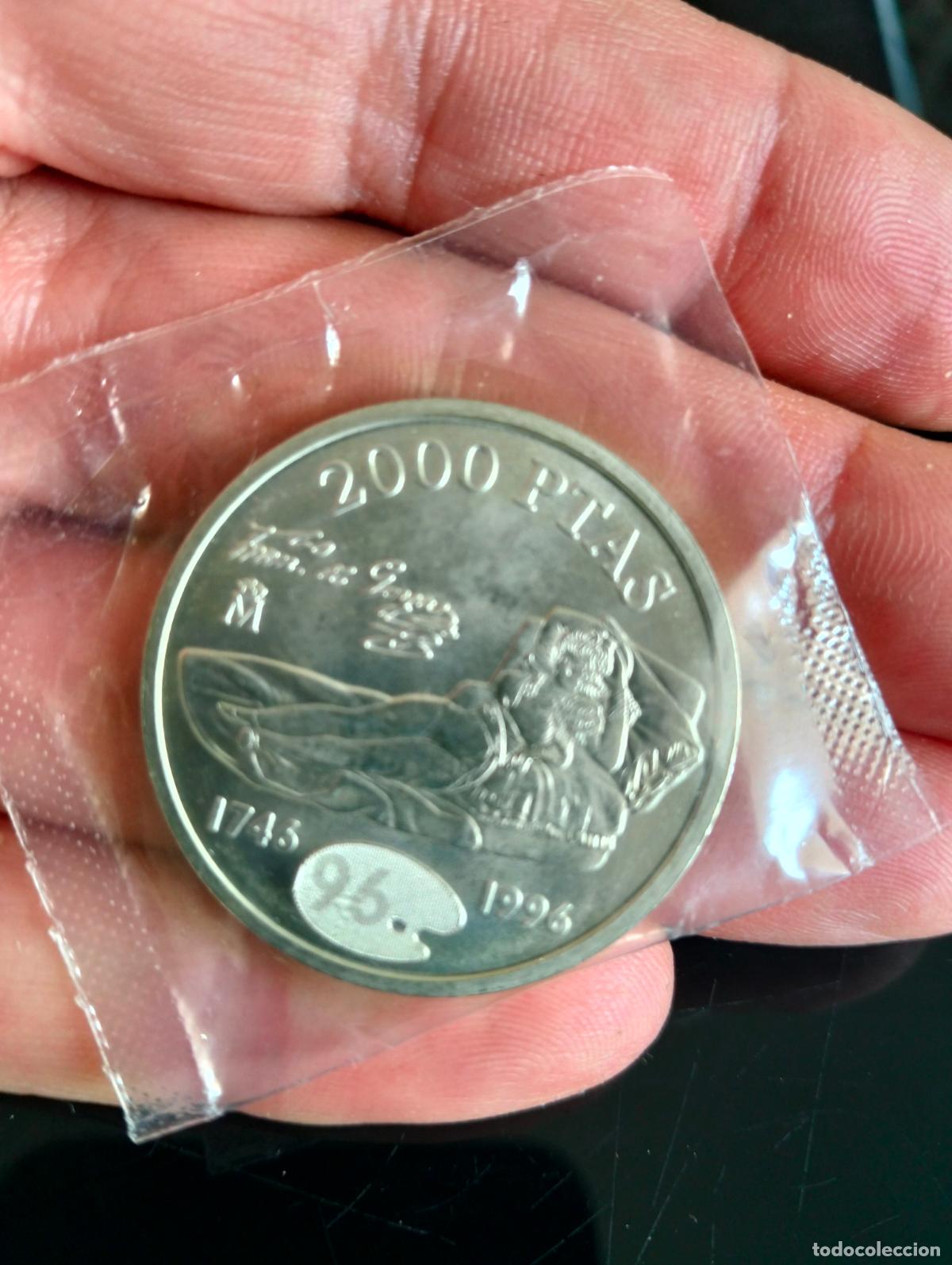 Monedas FNMT: Plata. 2000 PTA. Maja Goya. 1996. Blister Original. Tengo mas de Plata, Visita mi Catalogo.