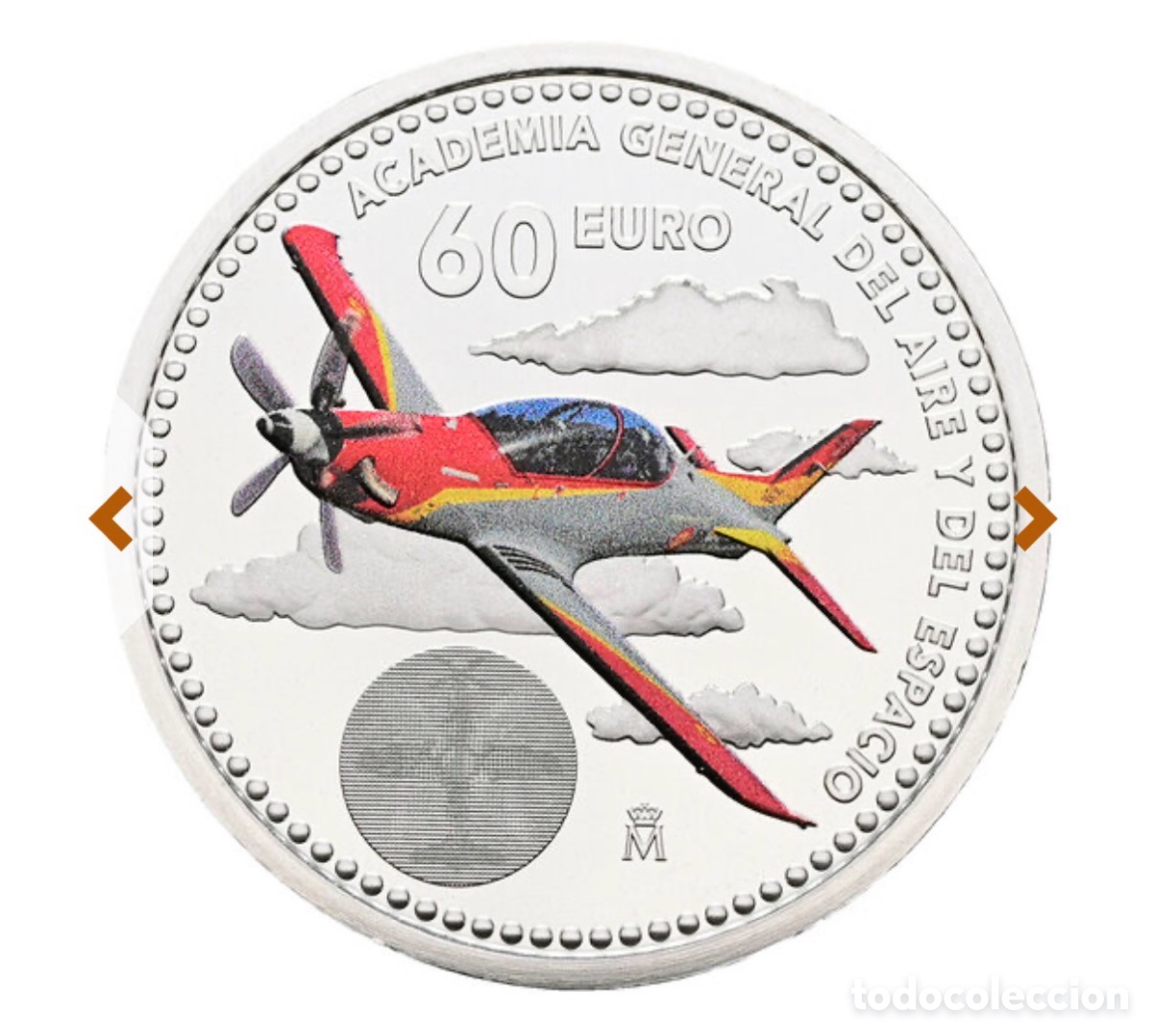 FNMT-M&uuml;nzen: MONEDA DE PLATA DE 60&euro;CONMEMORATIVA ACADEMIA GENERAL DEL AIRE PRINCESA LEONOR 2026 SIN CIRCULAR