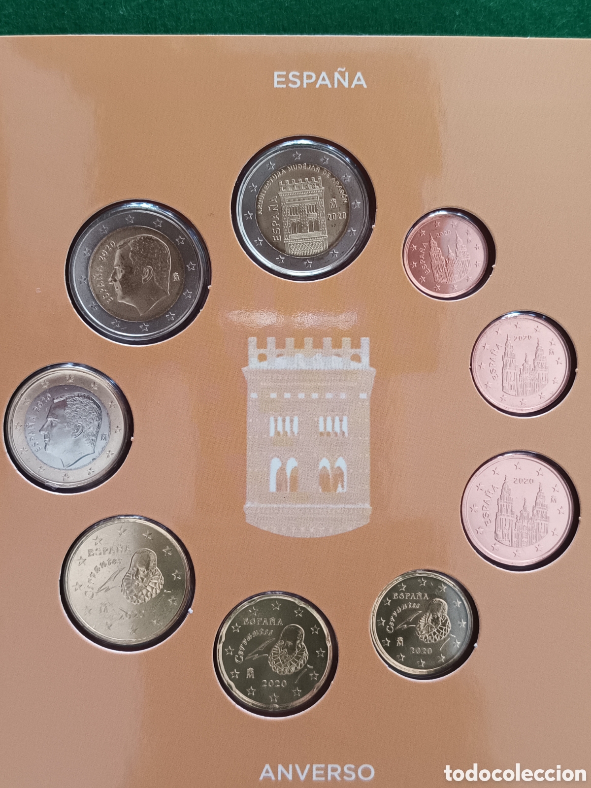 Monedas FNMT: 2020, EUROSET ESPA&Ntilde;A, EMISI&Oacute;N NACIONAL DEL EURO 2020, ARQUITECTURA MUD&Eacute;JAR DE ARAG&Oacute;N