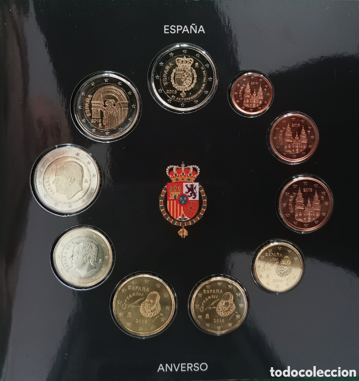 Monedas FNMT: 2018, EUROSET ESPA&Ntilde;A, EMISI&Oacute;N NACIONAL DEL EURO 2018, 50 ANIVERSARIO DE SU MAJESTAD FELIPE VI
