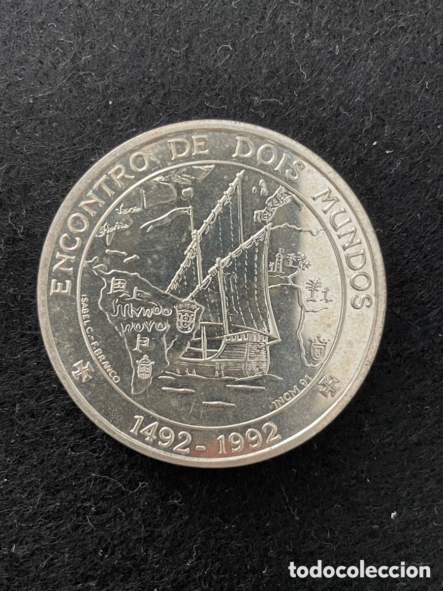 Monedas FNMT: PORTUGAL 1991 &ldquo;Encuentro entre dos mundos&rdquo; PLATA