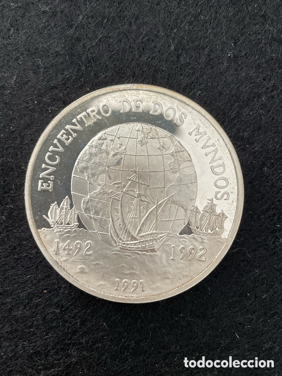 Monedas FNMT: CHILE Plata 1991 10000 Pesos &ldquo;Encuentro entre dos Mundos&rdquo;