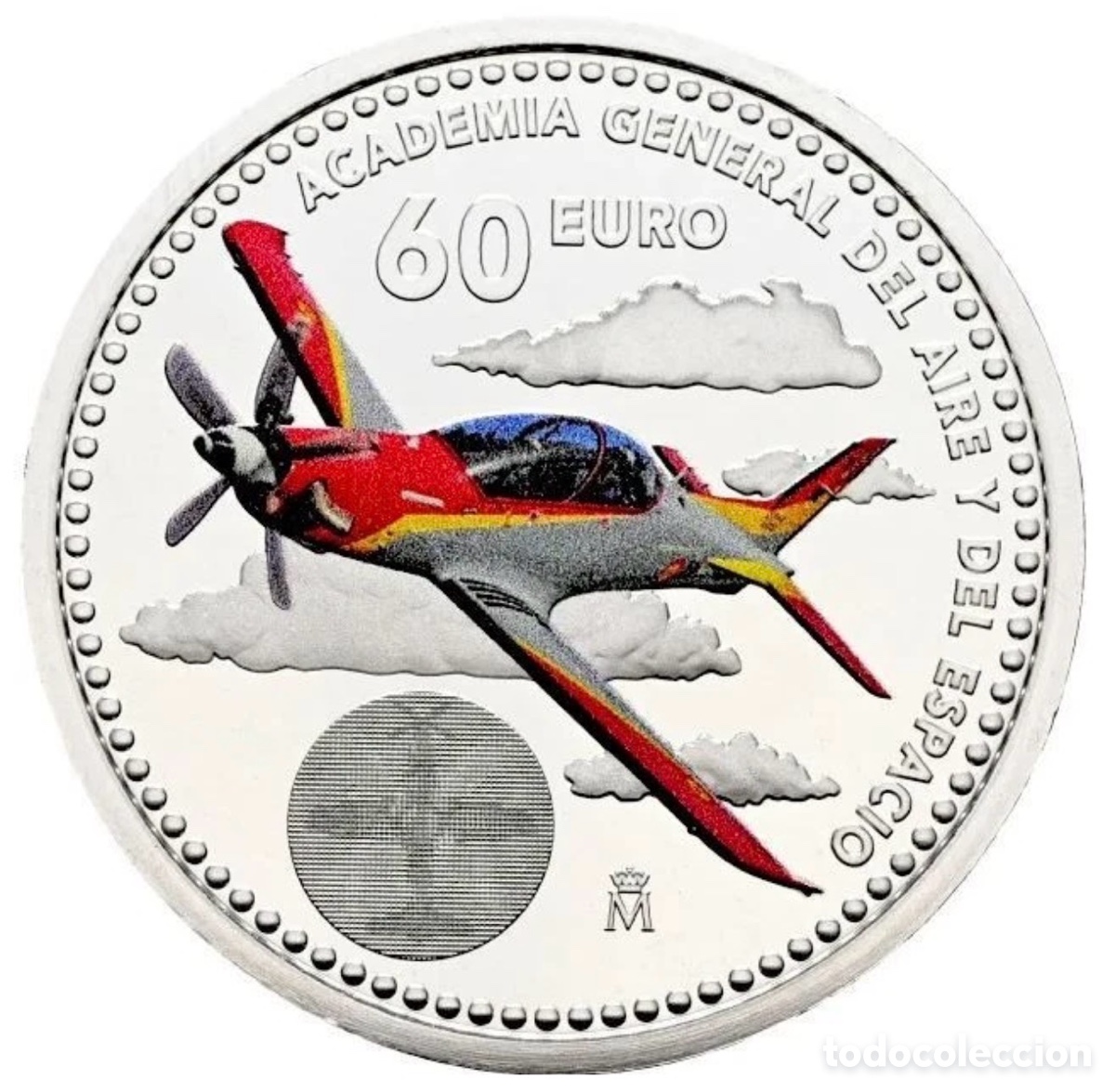 Monedas FNMT: Moneda PLATA 60 Euro 2026 Academia General del Aire y del Espacio . Leonor &euro; Euros