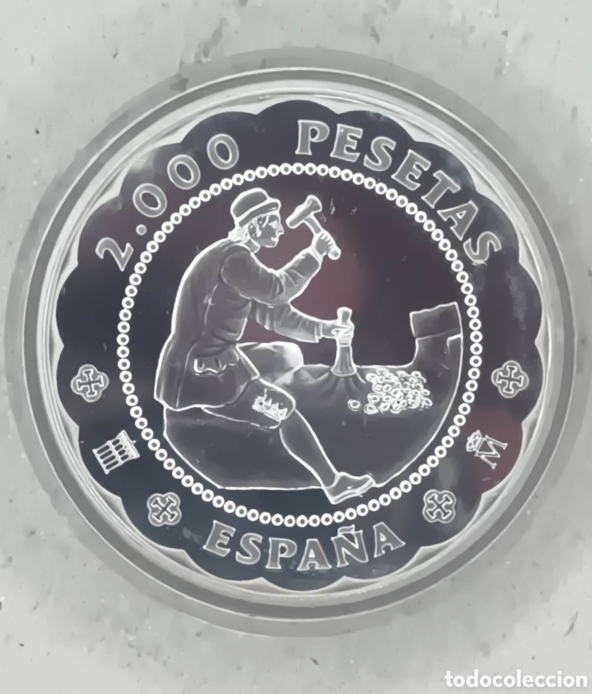 FNMT Coins: 2001, CASA DE LA MONEDA DE SEGOVIA, MONEDA DE 2000 PESETAS