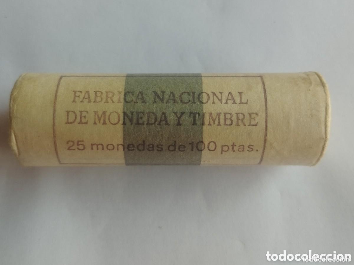 Monete FNMT: CARTUCHO DE LA FNMT DE 100 PESETAS JUAN CARLOS I 1990 ( 25 MONEDAS )