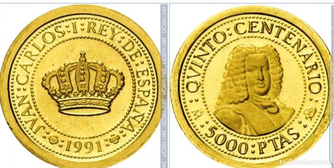 Monedas FNMT: Oro 5000 pesetas 1991 proof