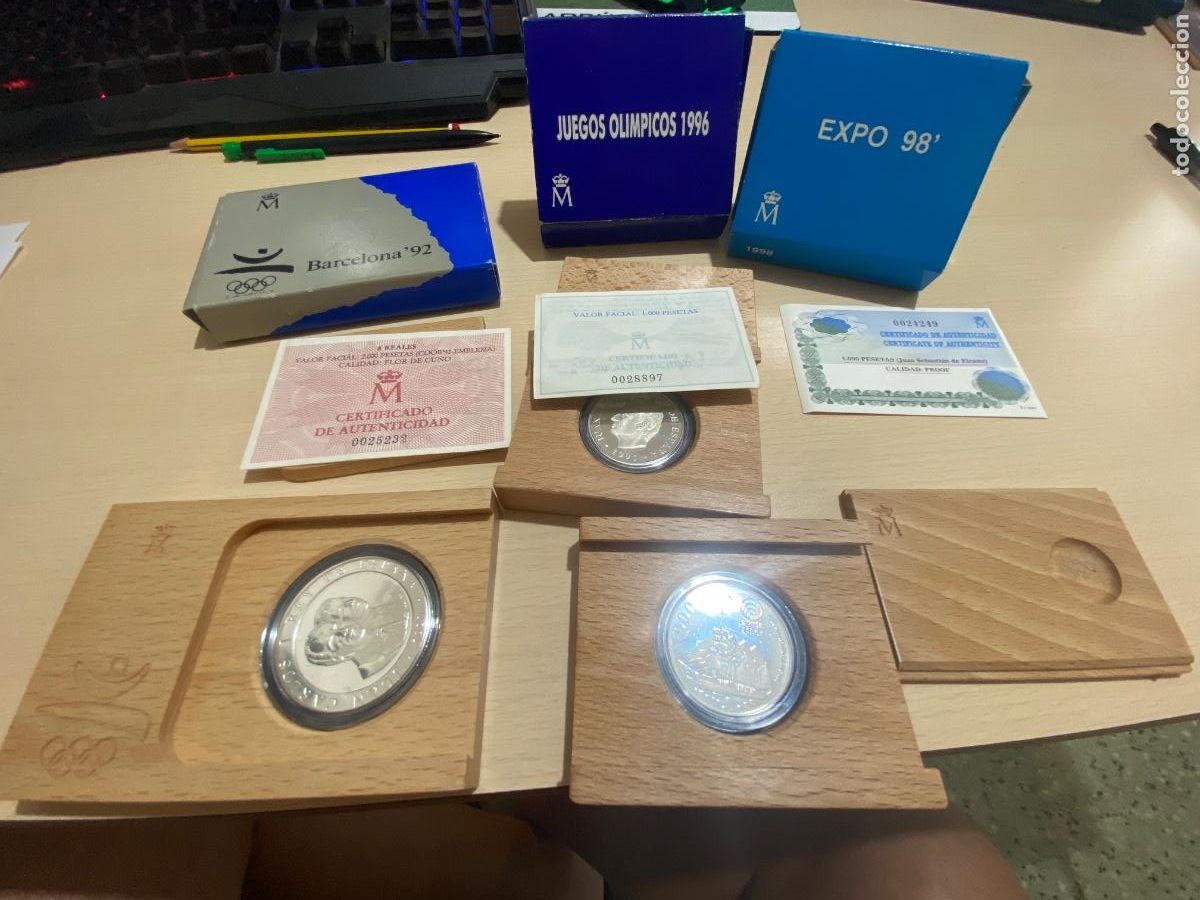 Monedas FNMT: Lote monedas plata Espa&ntilde;a