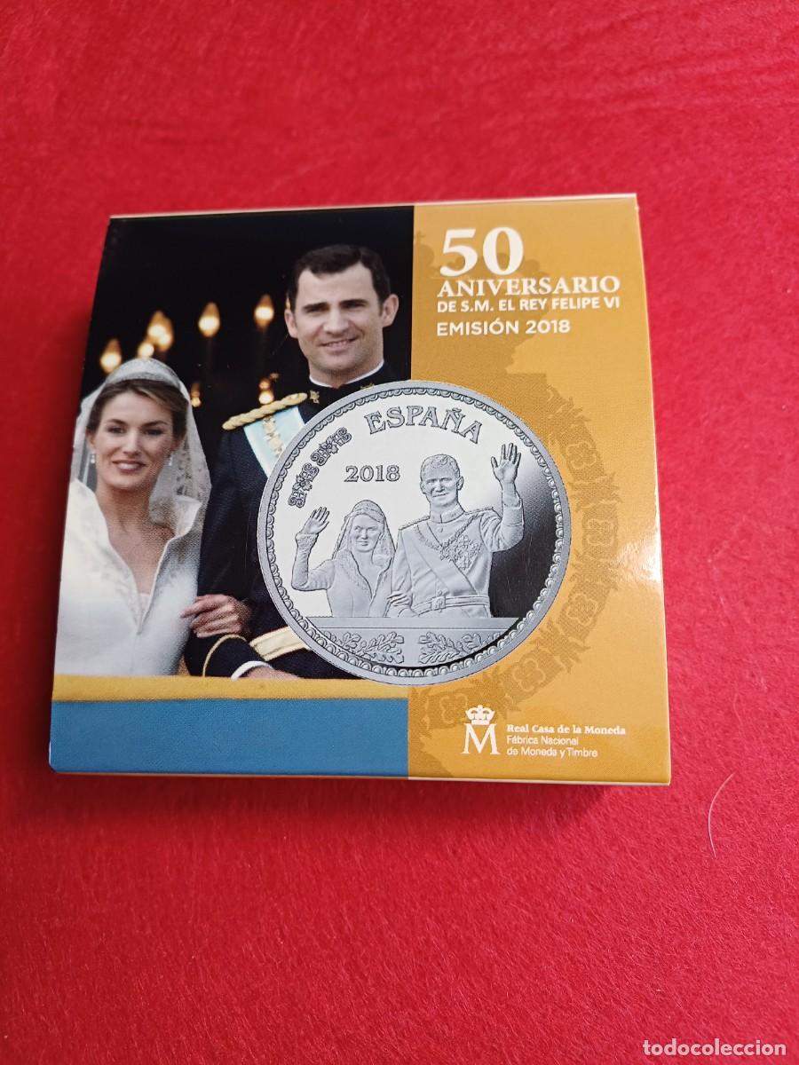 Monedas FNMT: Moneda 10&euro; 2018 Felipe VI 50 Aniversario. ENLACE