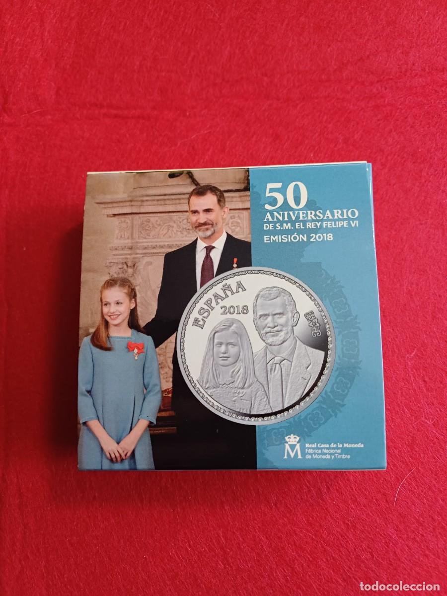 Monedas FNMT: Moneda 10&euro; 2018 Felipe VI 50 Aniversario LEONOR