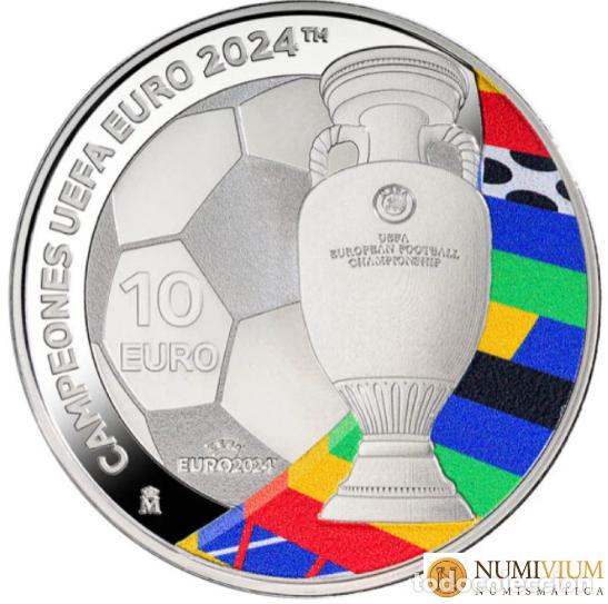 Monedas FNMT: FNMT 2024 . Selecci&oacute;n Espa&ntilde;ola. Campeones Eurocopa 2024. Plata proof
