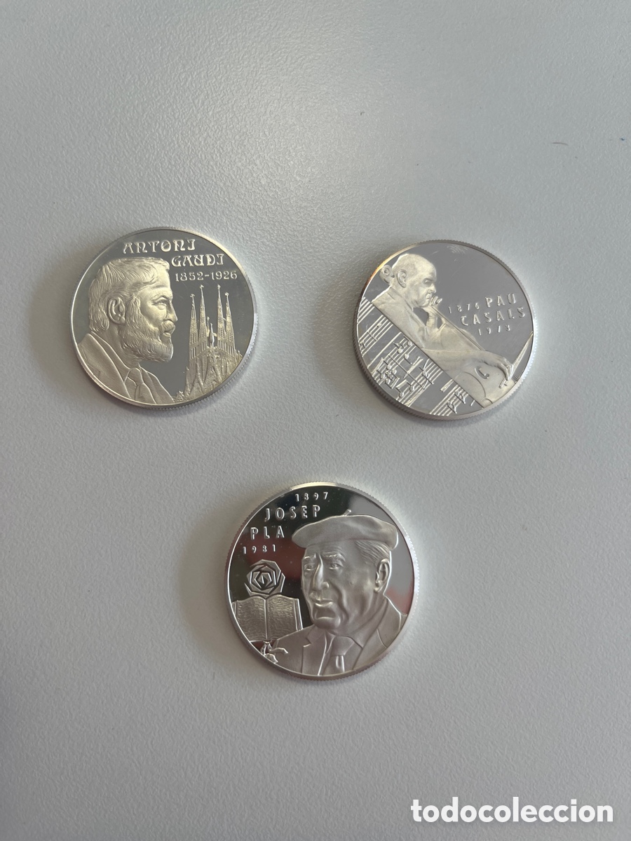 FNMT Coins: Lote 3 monedas 25 ECU 1994 i 1993 PLATA Catalunya