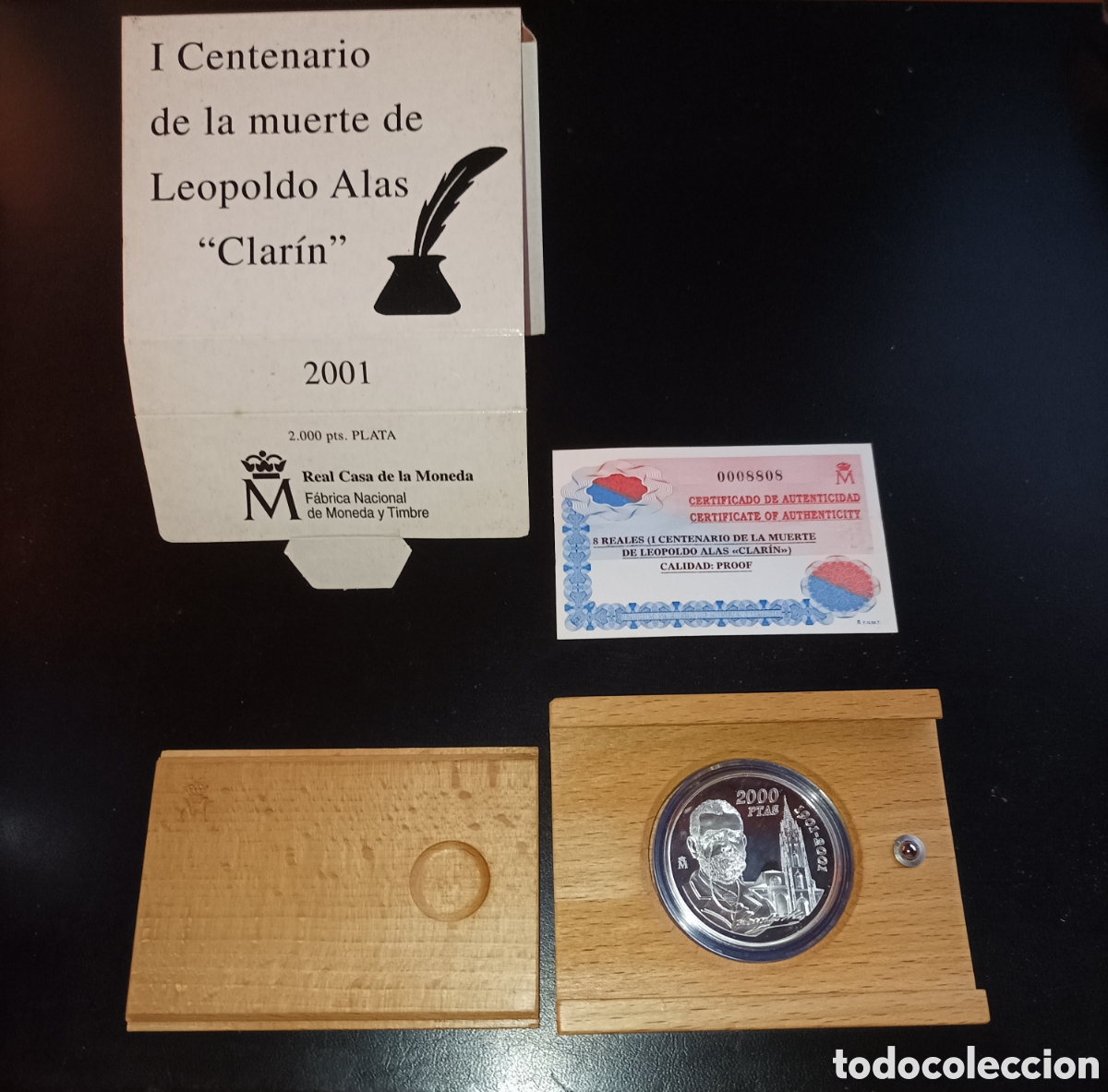 Monedas FNMT: Moneda Conmemorativa Leopoldo Alas Clar&iacute;n 2001