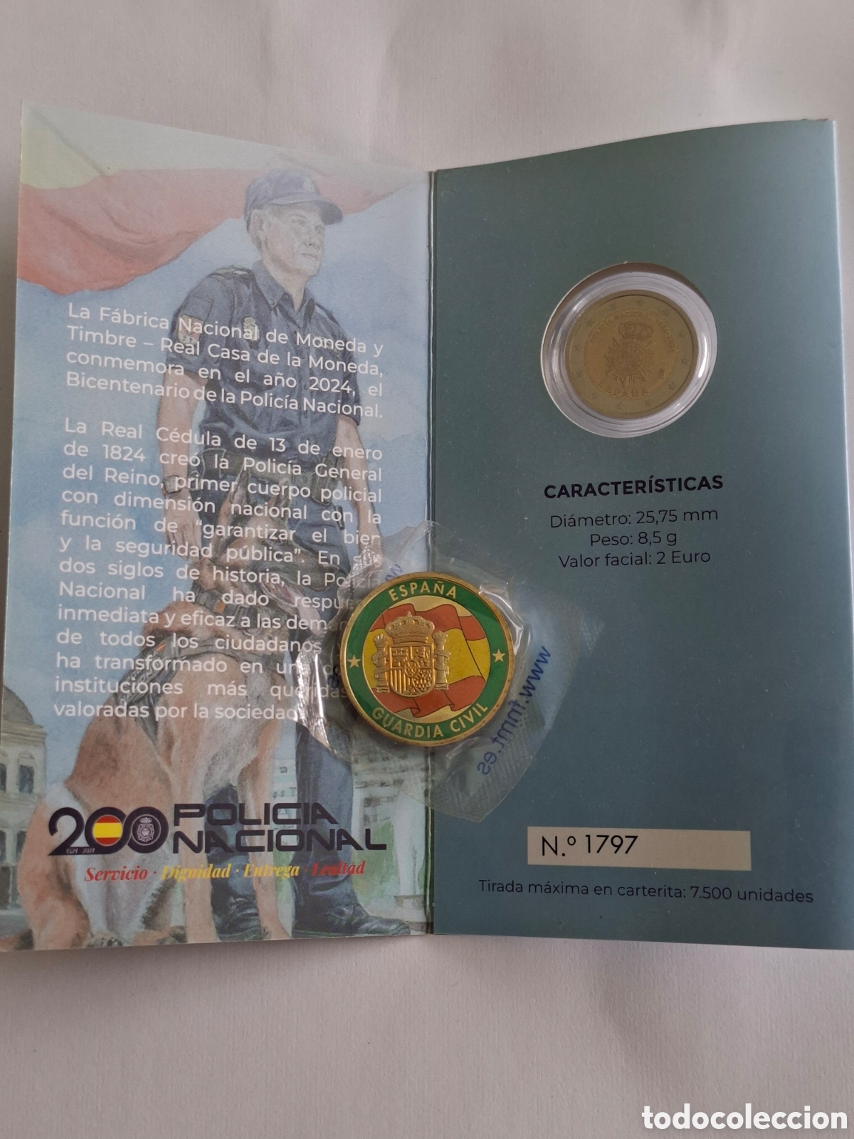 Monedas FNMT: Monedas y medalla Polic&iacute;a y Guardia Civil