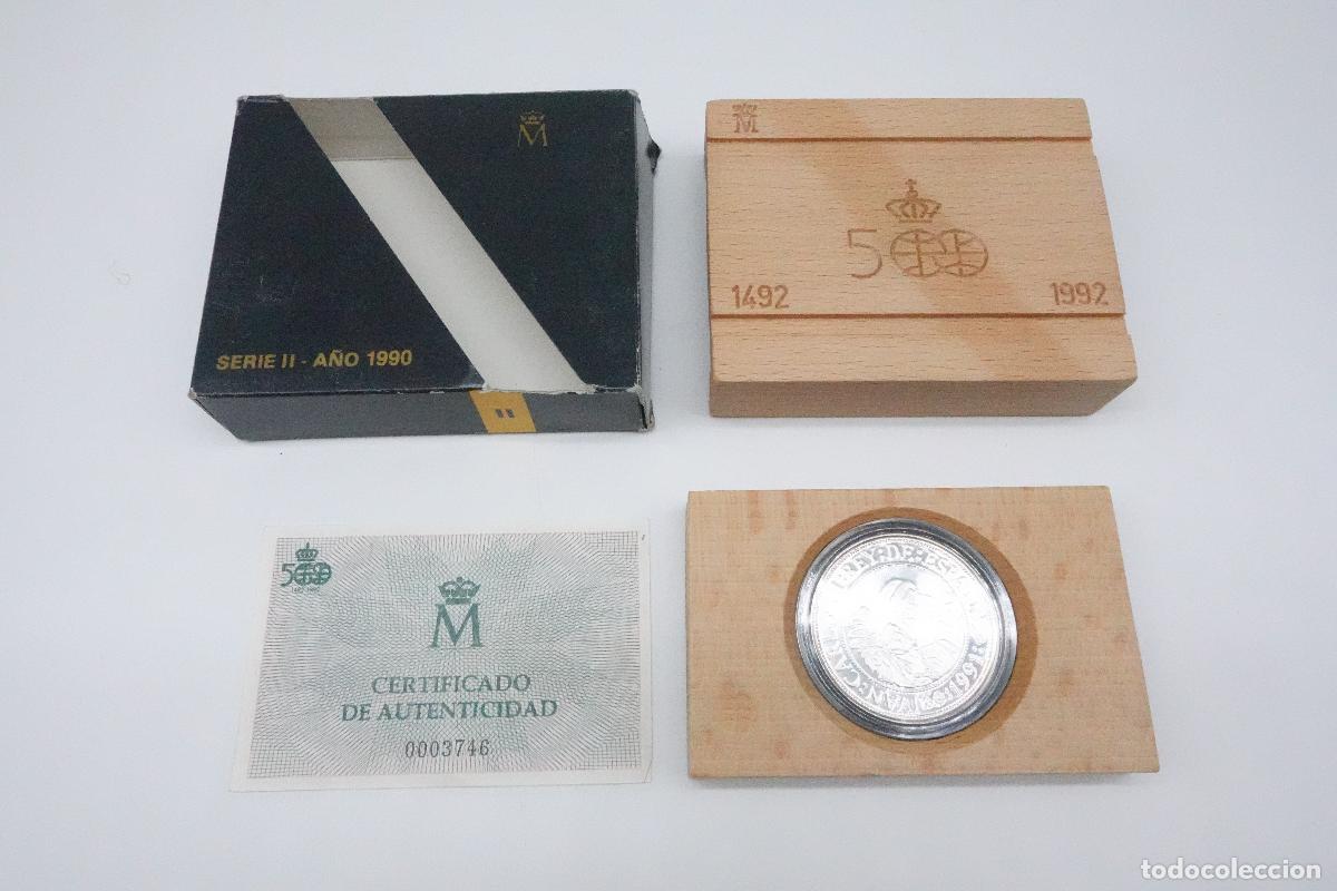 FNMT Coins: MONEDA 500 PESETAS 1990 SERIE II FNMT PLATA CON ESTUCHE DE MADERA Y CERTIFICADO