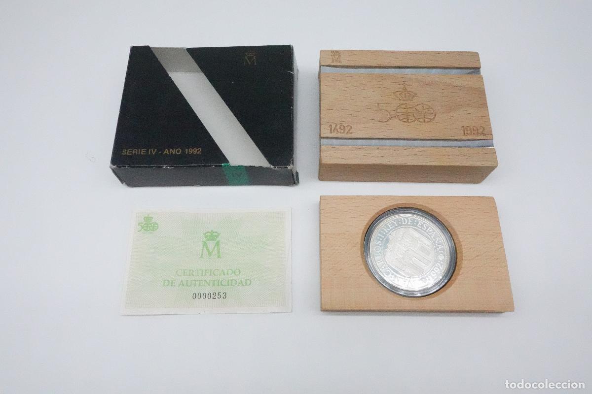 Monete FNMT: MONEDA 500 PESETAS 1992 SERIE IV FNMT PLATA CON ESTUCHE DE MADERA Y CERTIFICADO
