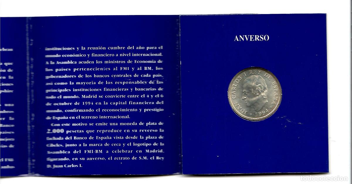 Monedas FNMT: CARTERA MONEDA 2000 PTS 1994 PLATA - Foto 4