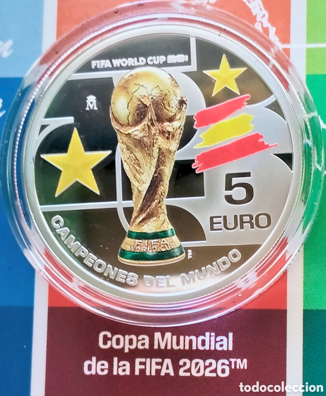 Moedas FNMT: Moneda de la FIFA campeones del mundo de f&uacute;tbol 2026