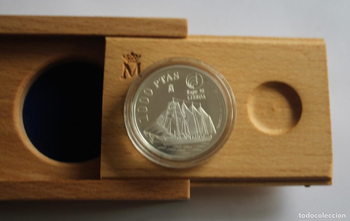 Monedas FNMT: MONEDA DE LA FNMT DE 1000 PTS EXPO 98 - Foto 3