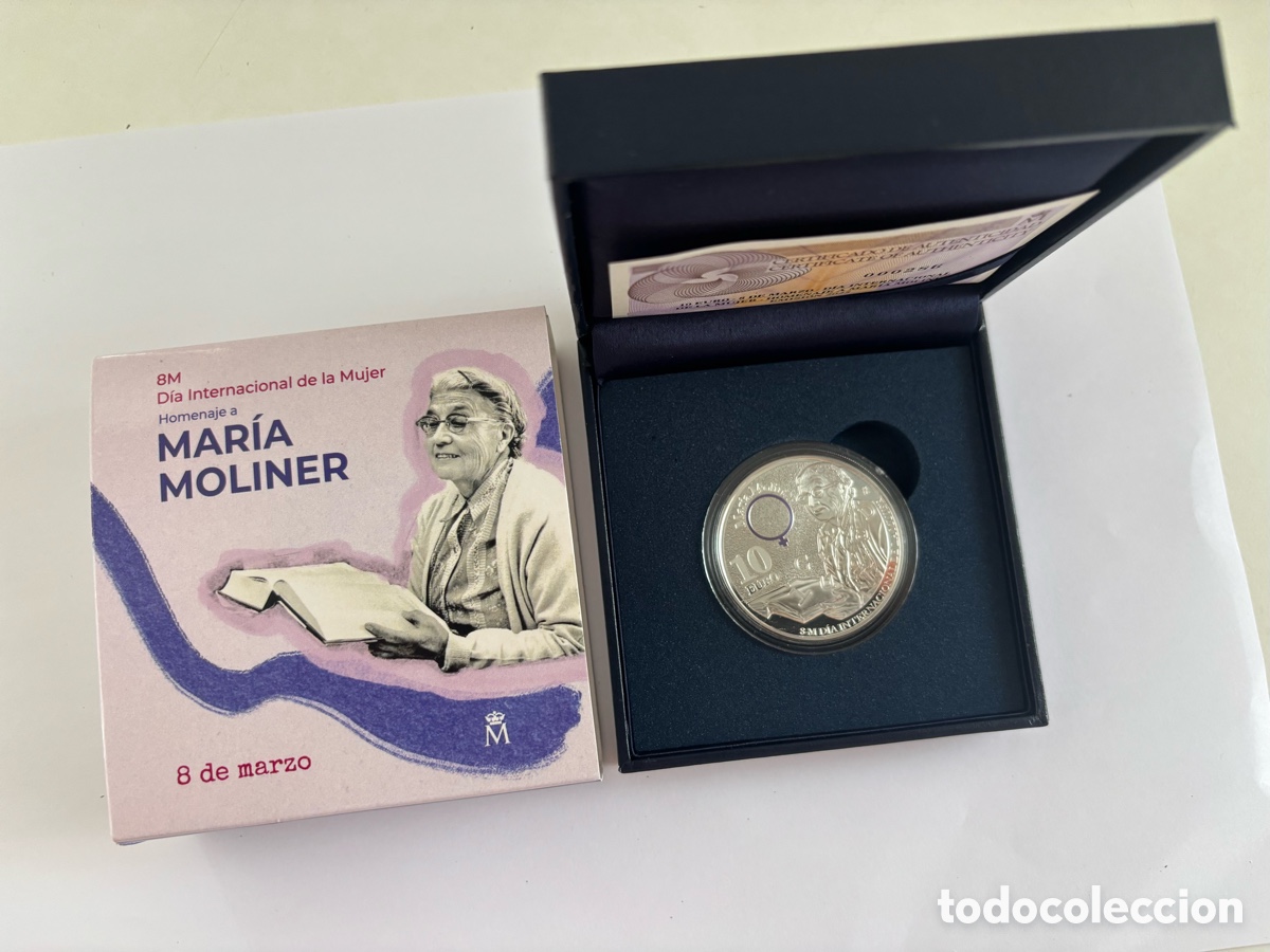 Monedas FNMT: ESPA&Ntilde;A * 10 EURO 2025 * MAR&Iacute;A MOLINER * PLATA