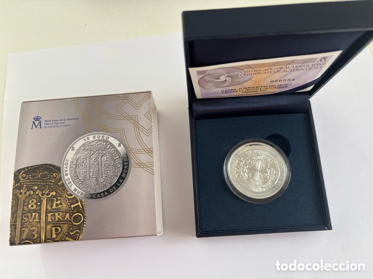 Monedas FNMT: ESPA&Ntilde;A * 10 EURO 2025 * 8 REALES 1673 POTOS&Iacute; * PLATA