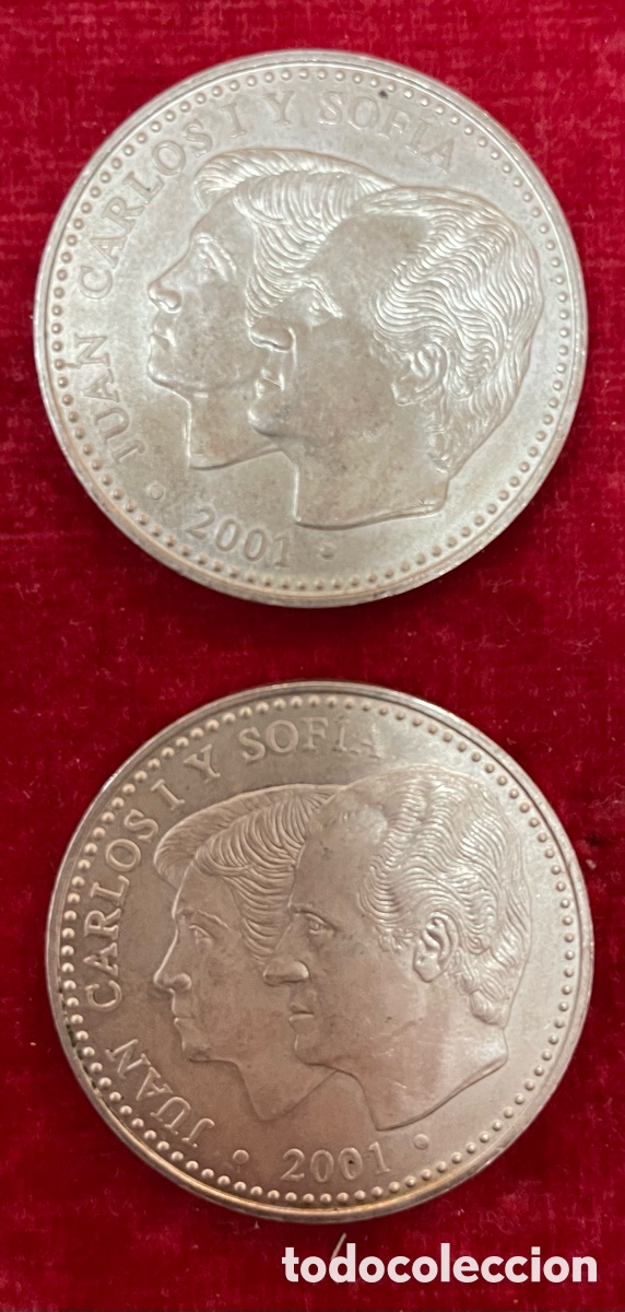 Monedas FNMT: Lote Monedas de 2000 pesetas 2001 plata - Foto 2