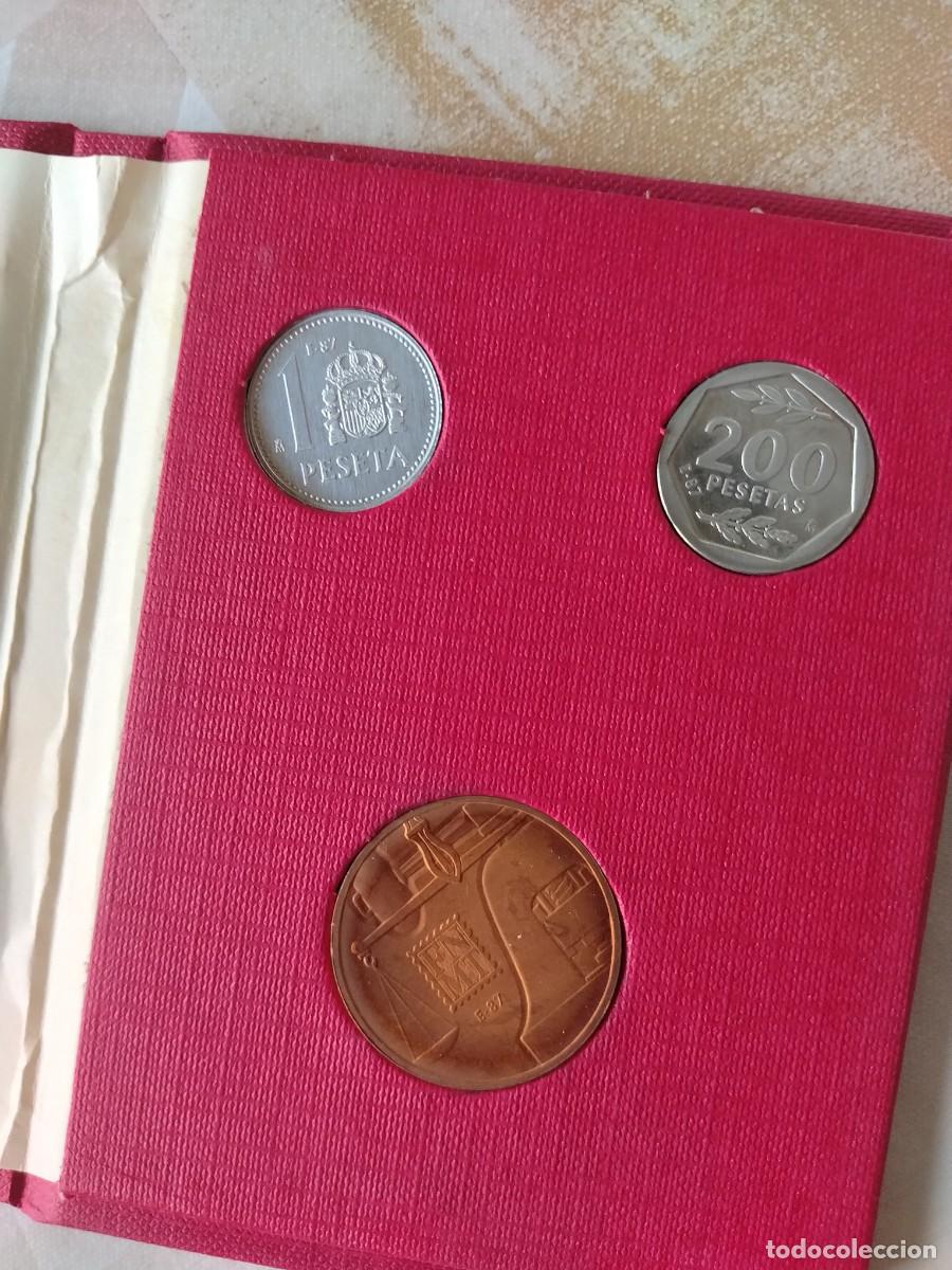 Monedas FNMT: Cartera exposici&oacute;n - pruebas 1987 - Foto 2