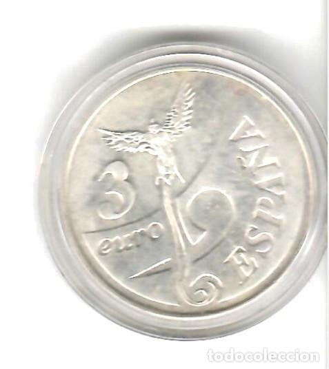 Monedas FNMT: MONEDA 3&euro; PLATA 1998 EN CAJA DE MADERA - Foto 2