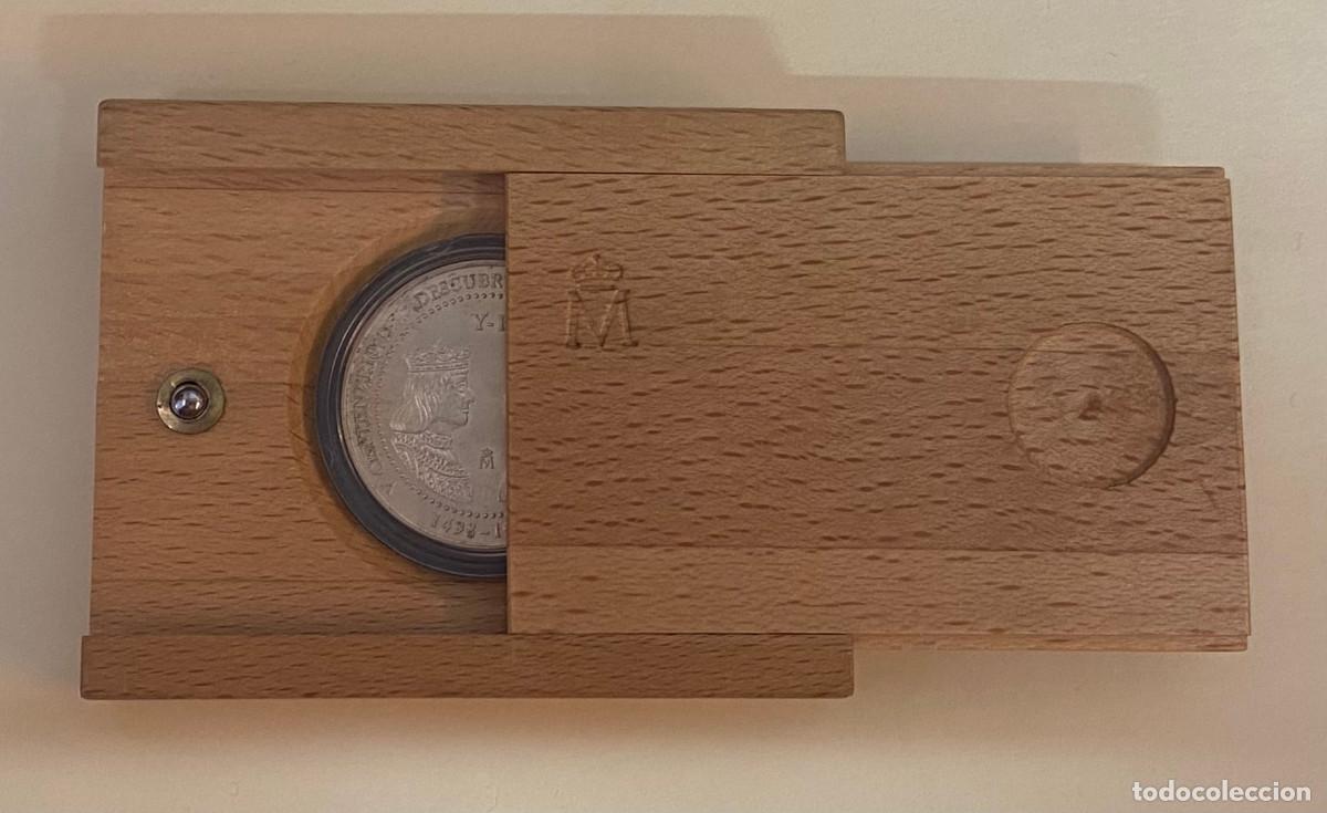 Monedas FNMT: MONEDA 3&euro; PLATA 1998 EN CAJA DE MADERA - Foto 3
