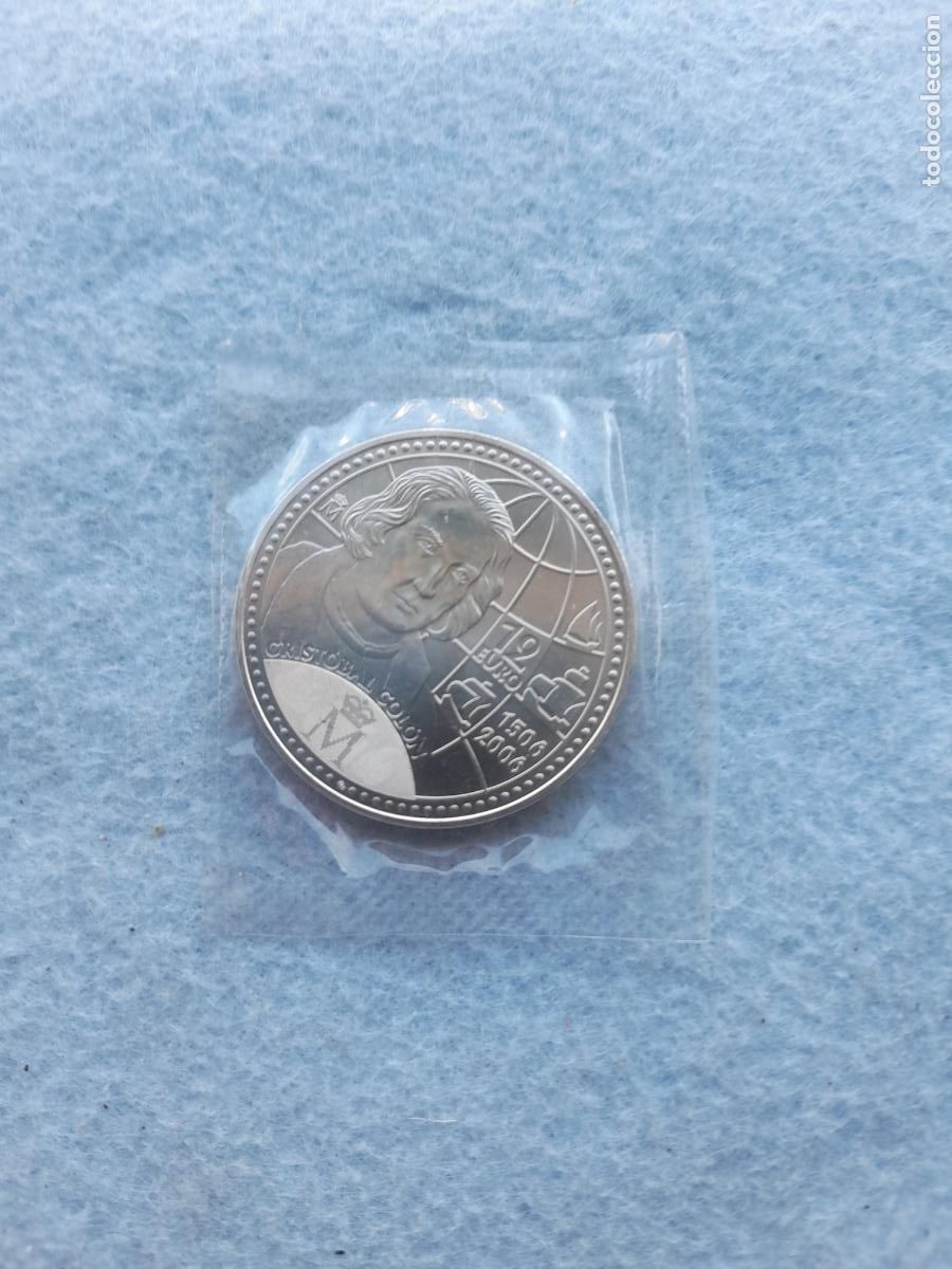 Moedas FNMT: Juan Carlos I. 12 Euros. A&ntilde;o 2006. Crist&oacute;bal Col&oacute;n. Plata.