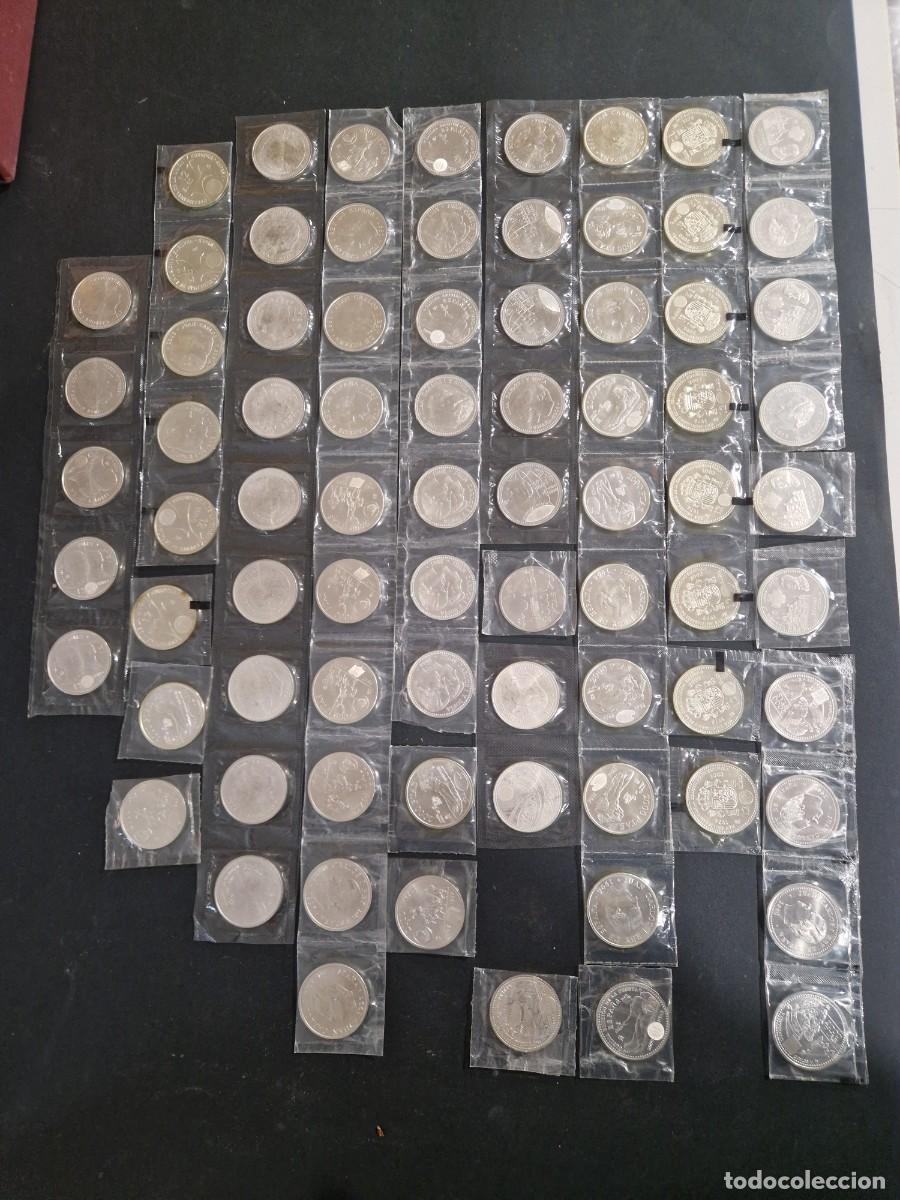 Monedas FNMT: 78 monedas conmemorativas de plata 925. - Foto 2