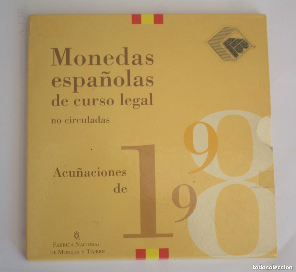 Monete FNMT: CARTERA SET JUAN CARLOS I A&Ntilde;O 1998 CON TODAS SUS MONEDAS