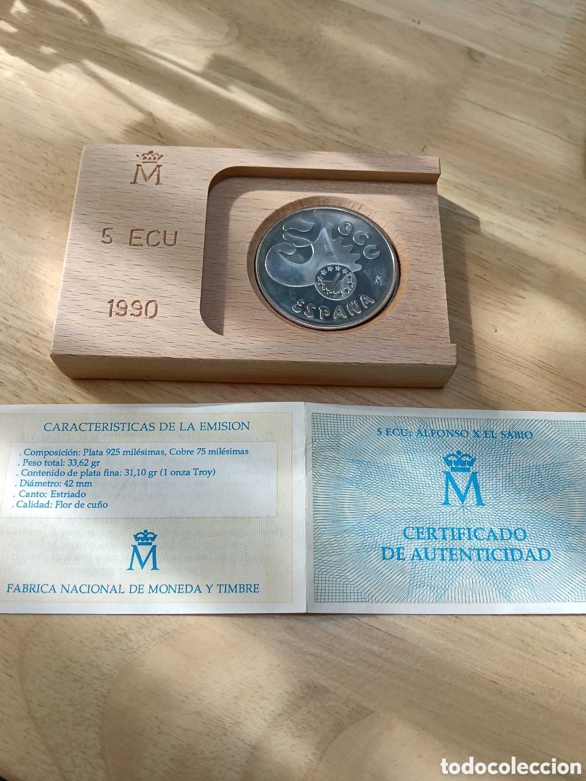 Monedas FNMT: 5 ECUS ALFONSO X EL SABIO - Foto 3