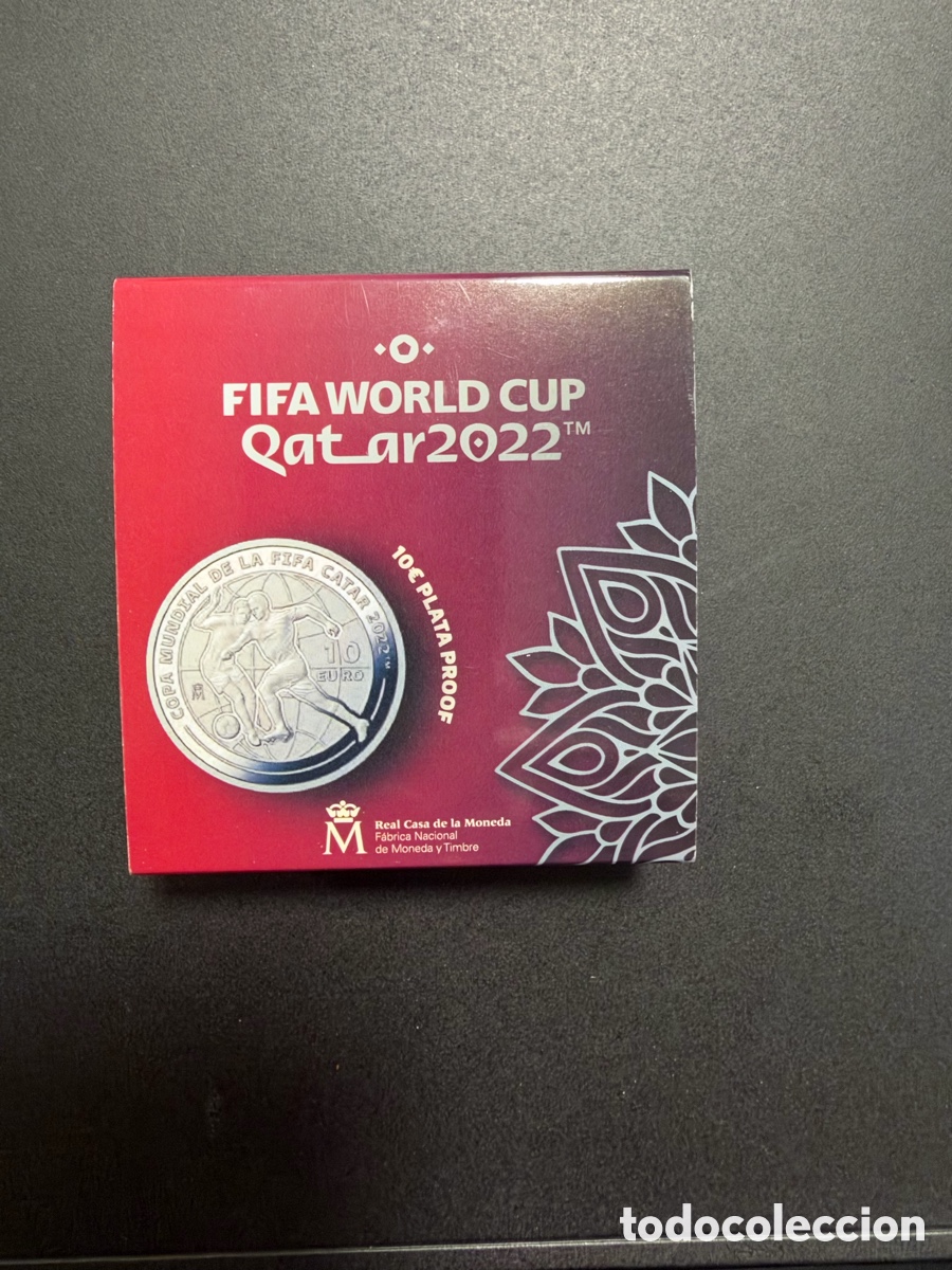 Monnaies FNMT: Moneda 10&euro; FIFA mundial Qatar 2022