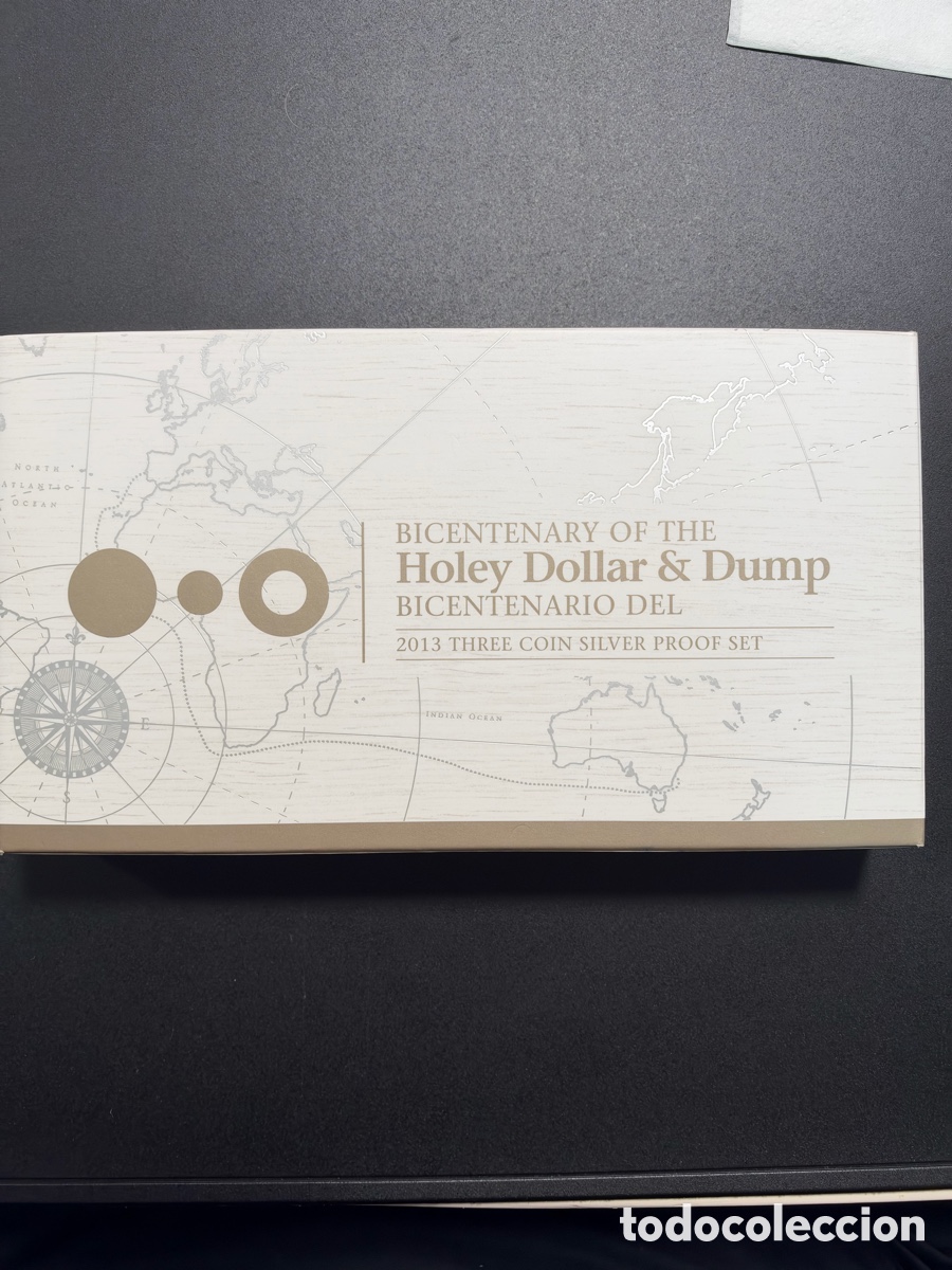 Monedas FNMT: Holey dollar y Dump estuche 2013 bicentenario